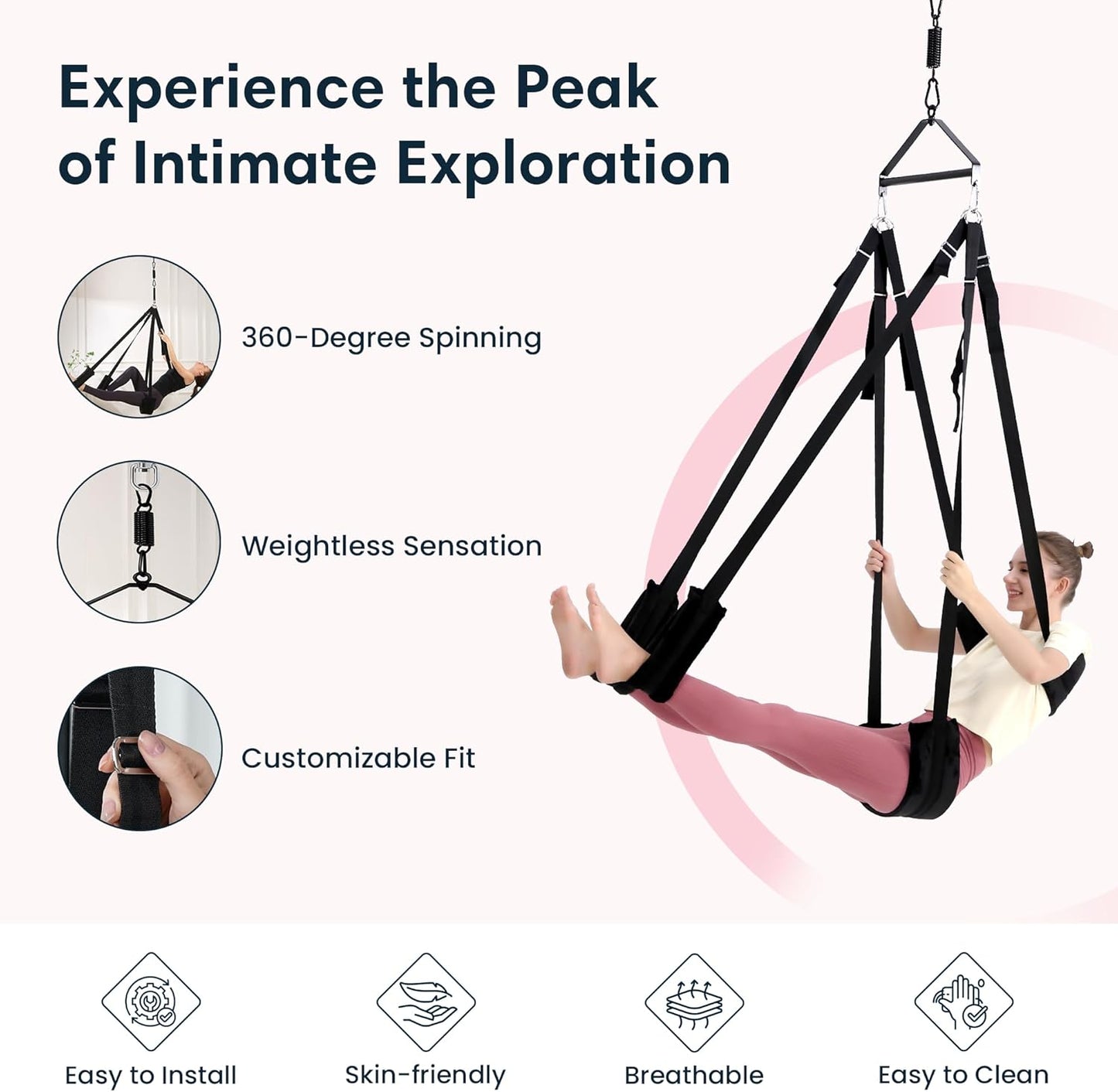 SkyPulse 360° Ceiling Sex Swing - Vixen | Nova Network