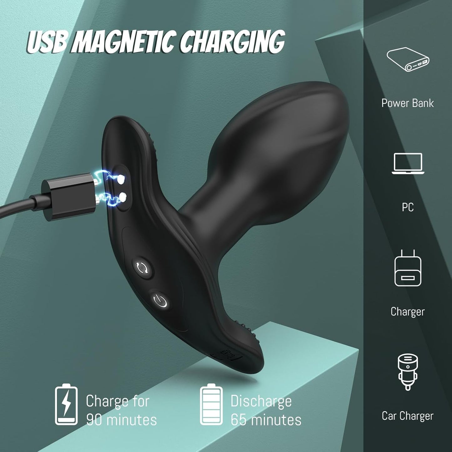 SpiralGrip Remote Rotating Anal Plug - Vixen | Nova Network