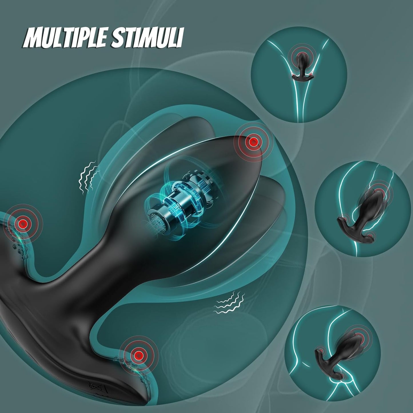 SpiralGrip Remote Rotating Anal Plug - Vixen | Nova Network