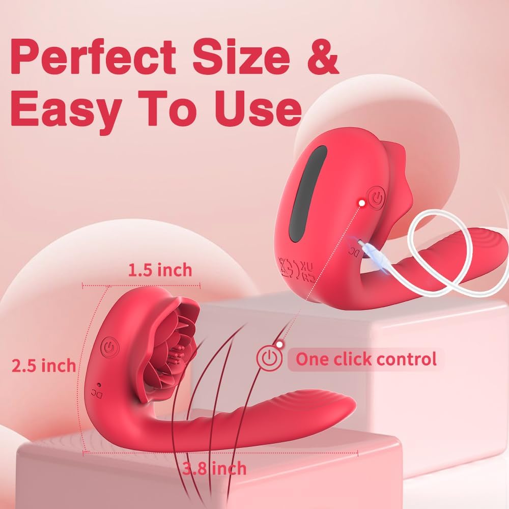 SpiralRose 4 - in - 1 App - Controlled G - Spot & Clit Vibrator - Vixen | Nova Network
