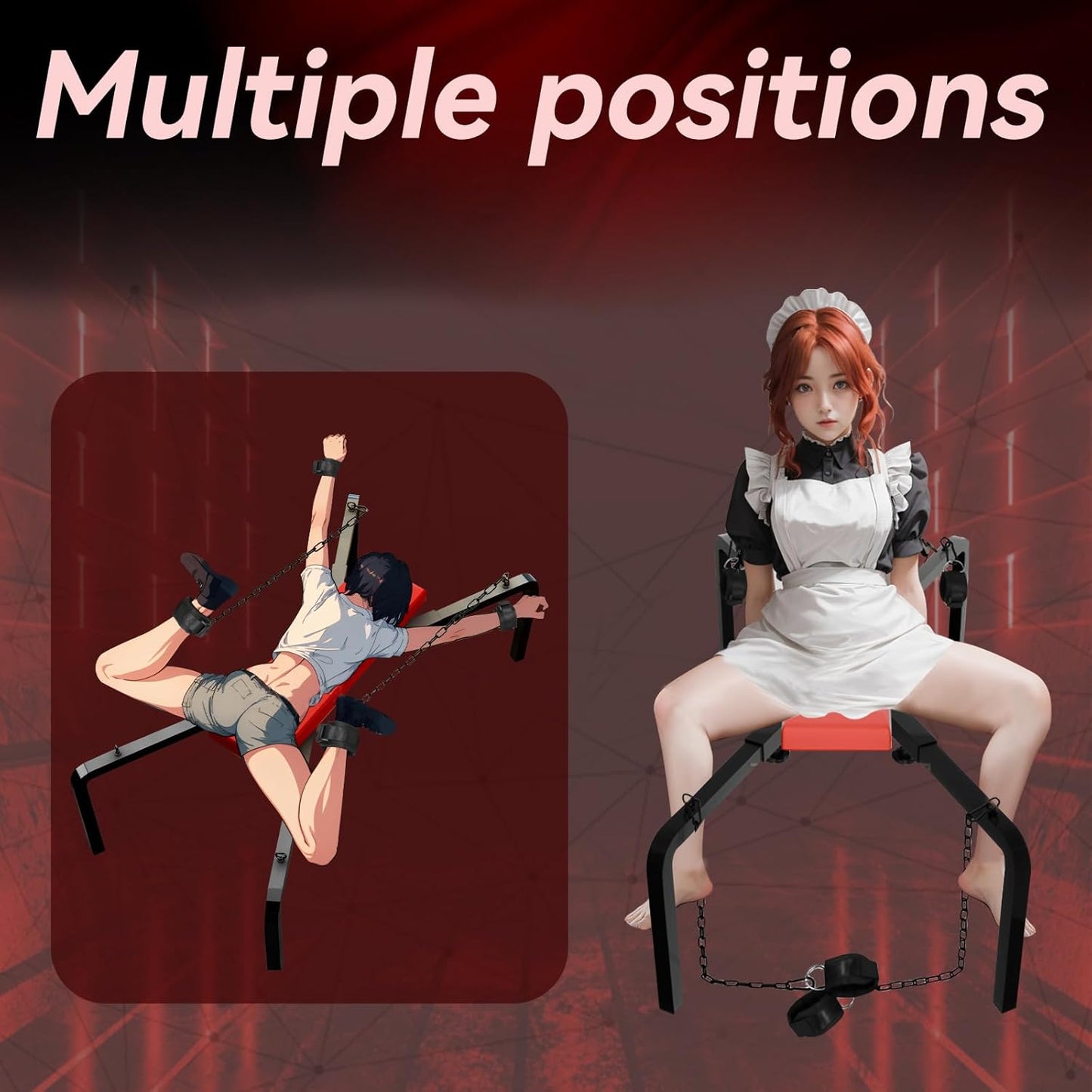 SteelBound Adjustable BDSM Sex Cross - Vixen | Nova Network