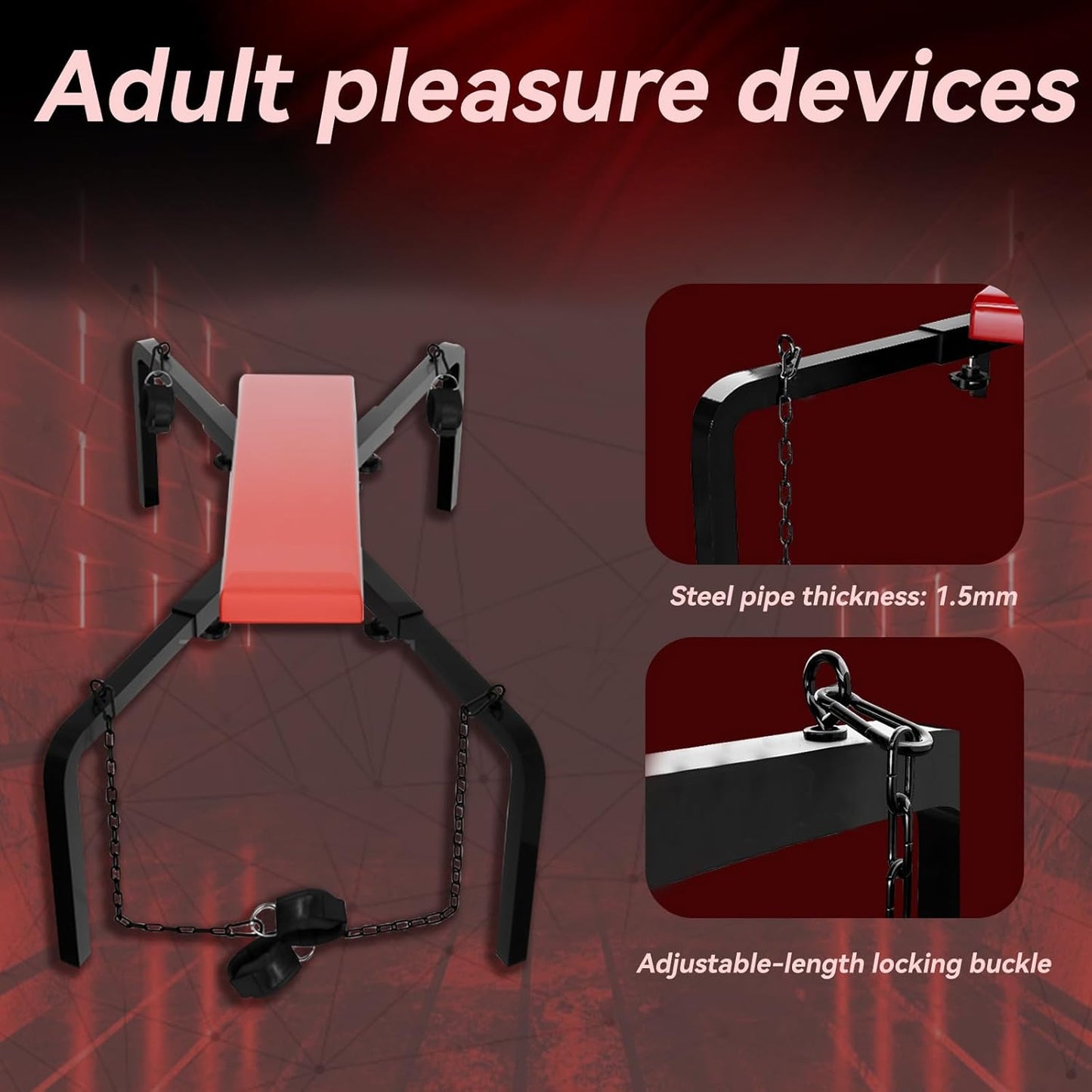 SteelBound Adjustable BDSM Sex Cross - Vixen | Nova Network