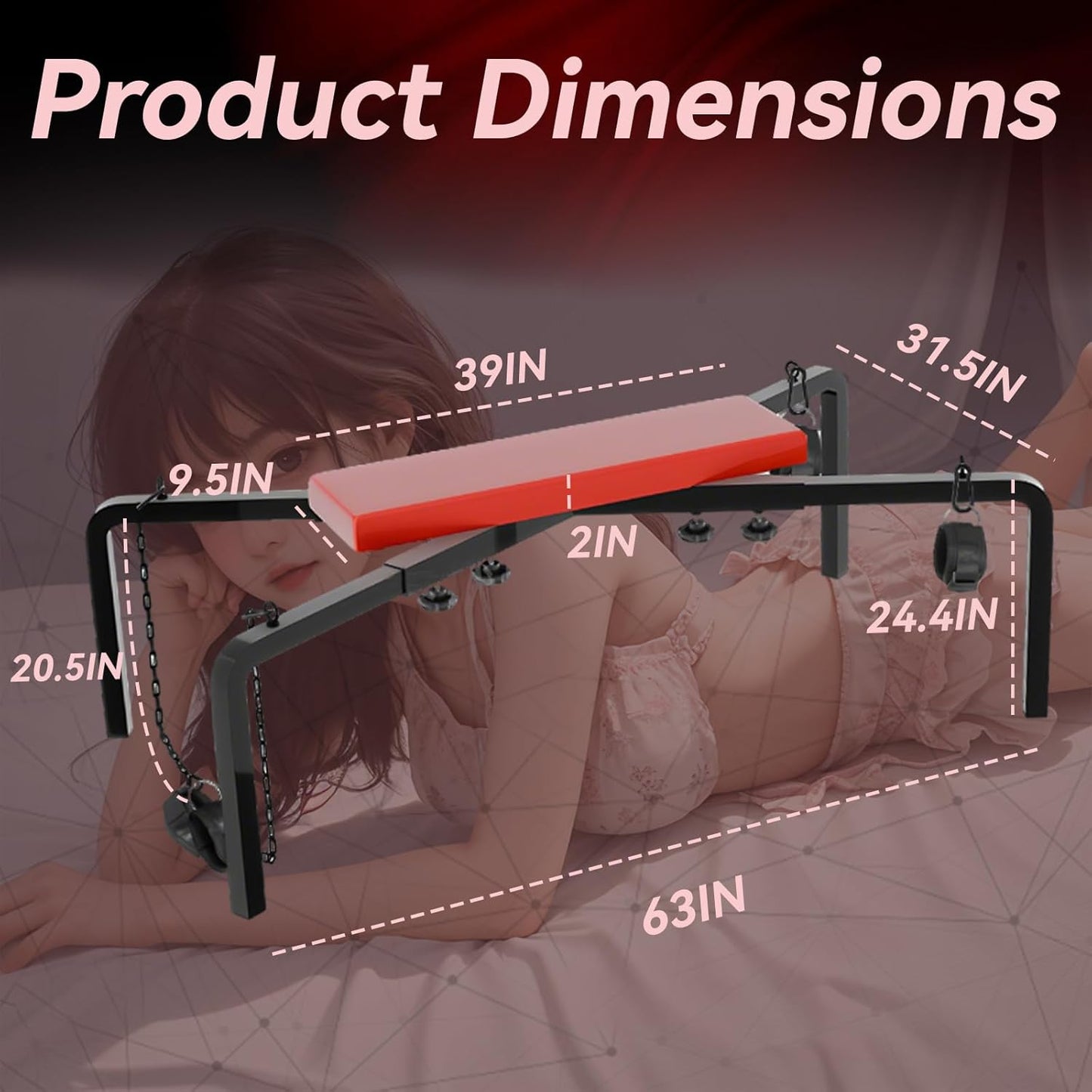 SteelBound Adjustable BDSM Sex Cross - Vixen | Nova Network