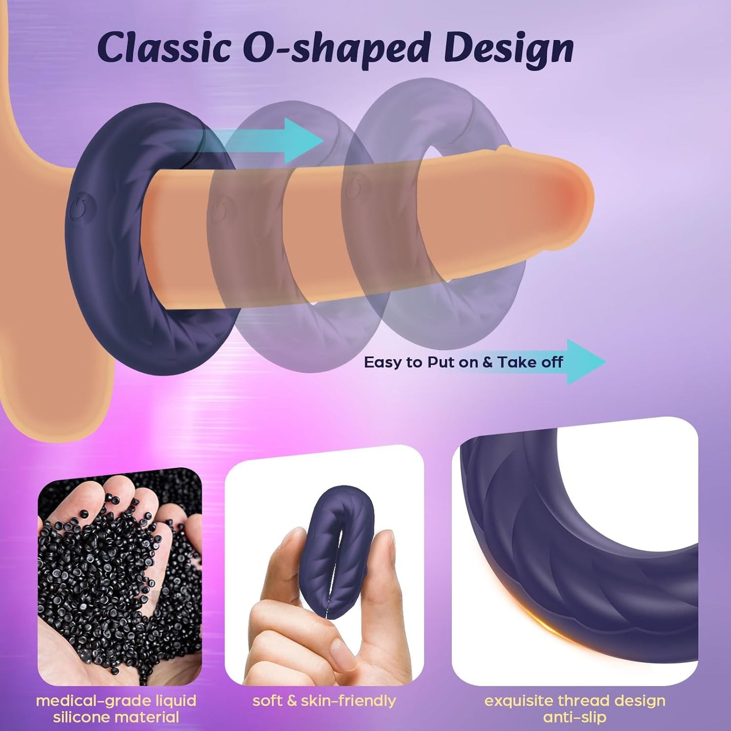 SteelPulse Vibrating Penis Ring - Vixen | Nova Network