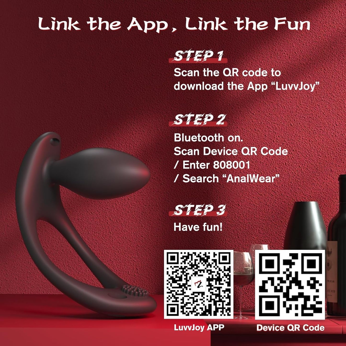 StrapPulse Wearable Anal Vibrator Couples Plug - Vixen | Nova Network