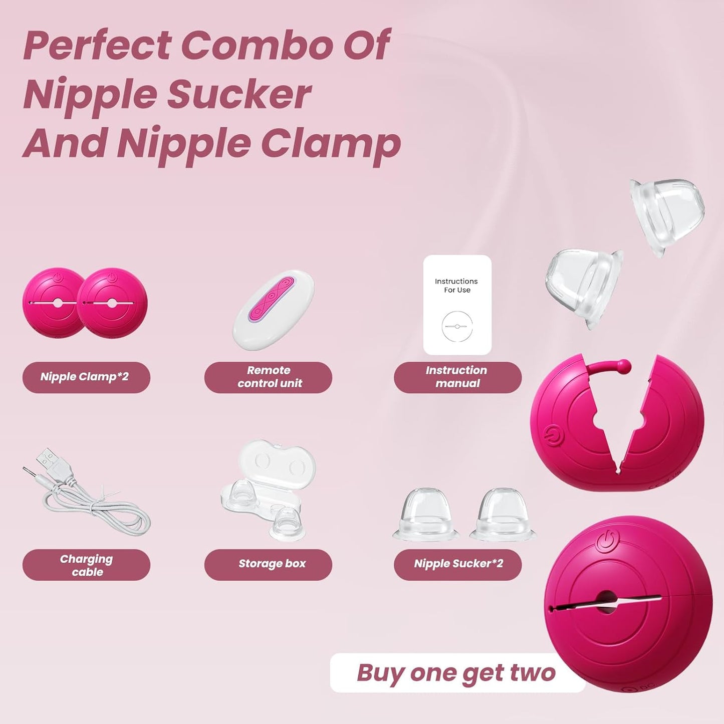 SuctionVibe Nipple Clamps - Vixen | Nova Network