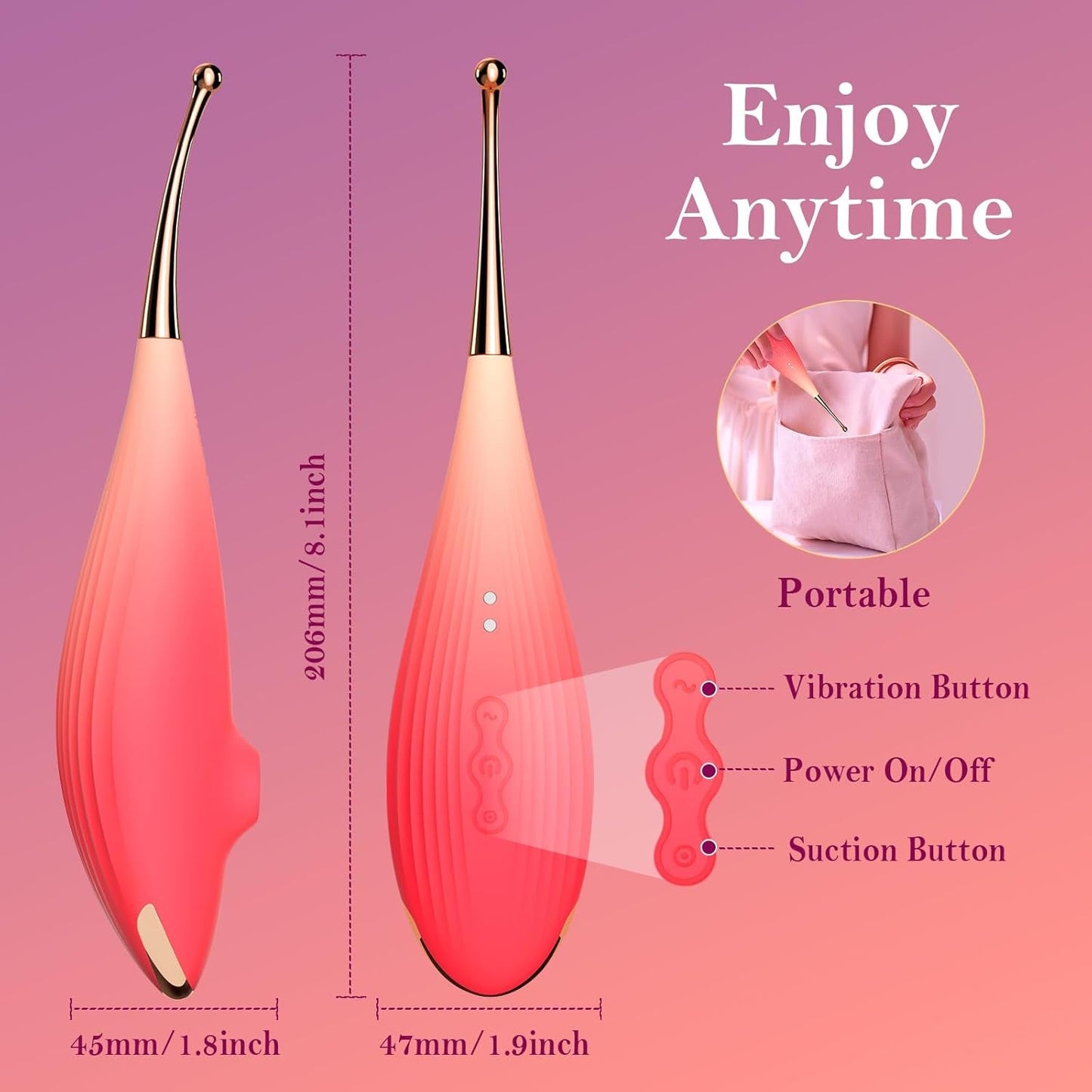 SuctionWave Clit Sucker G - Spot Precision Vibrator - Vixen | Nova Network