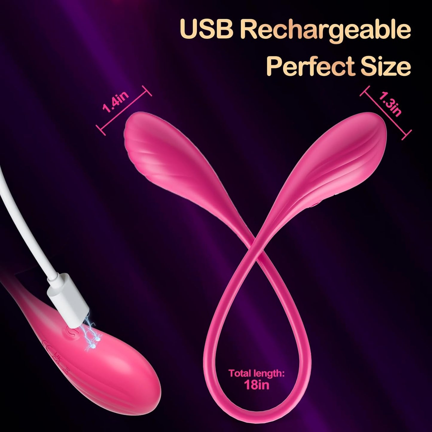 SyncPleasure 18" Double Dildo Vibrator - Vixen | Nova Network