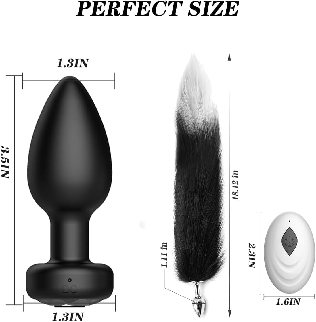 TailTrainer 2 - in - 1 Vibrating & Fox Tail Plug Set - Vixen | Nova Network