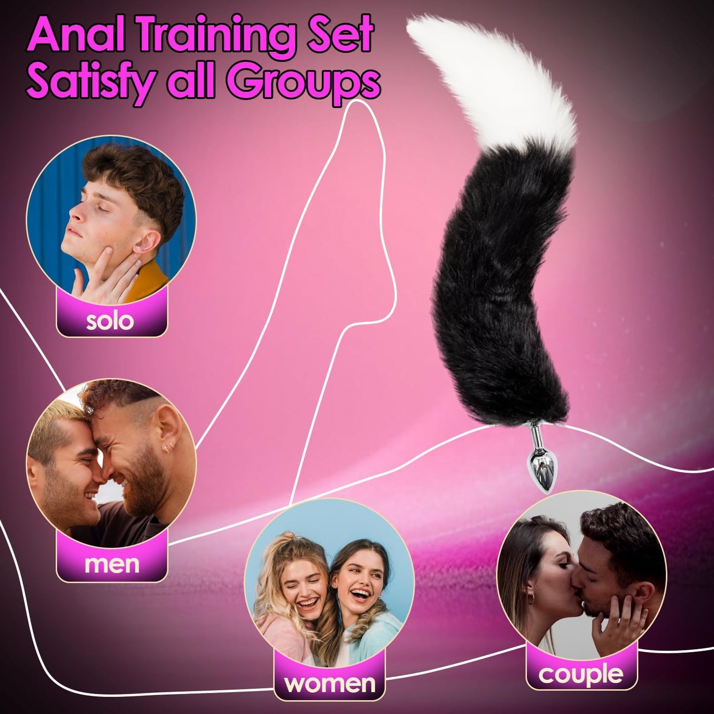 TailTrainer 2 - in - 1 Vibrating & Fox Tail Plug Set - Vixen | Nova Network