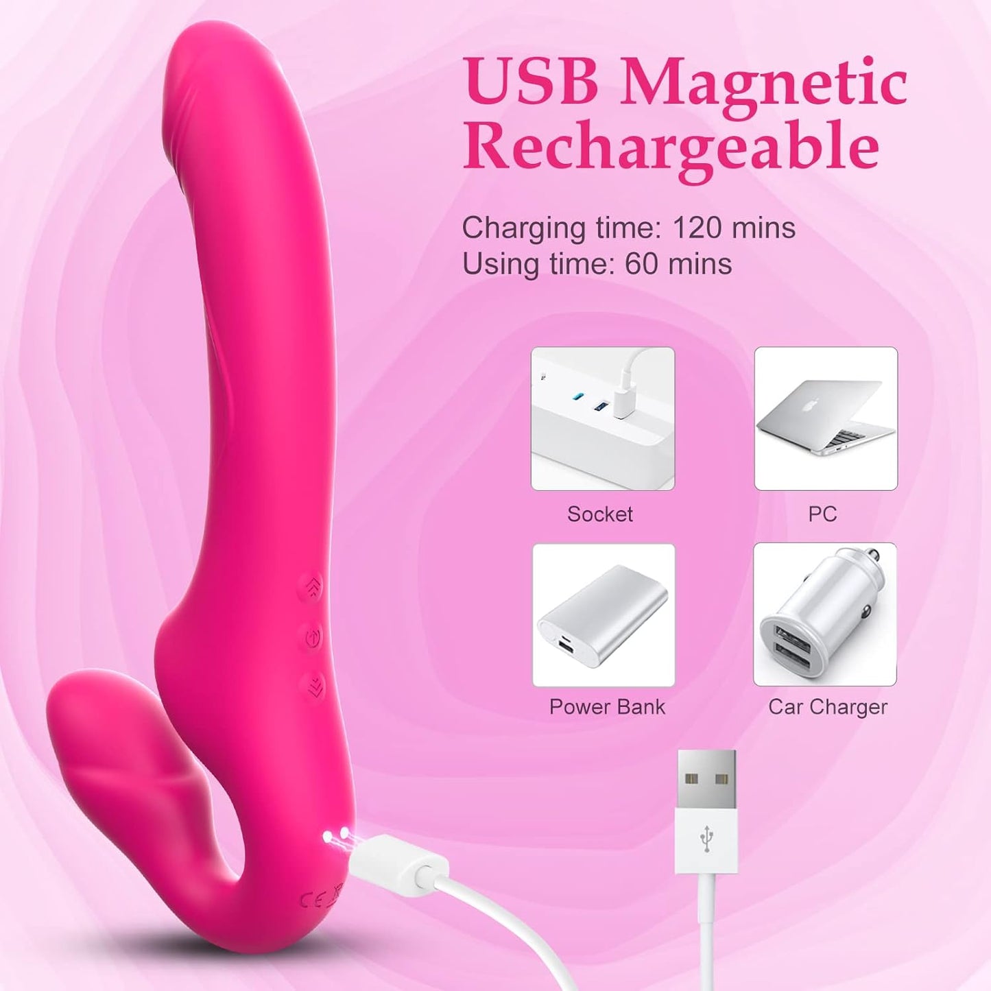 TapTease Triple Motor Strapless Double Dildo - Vixen | Nova Network