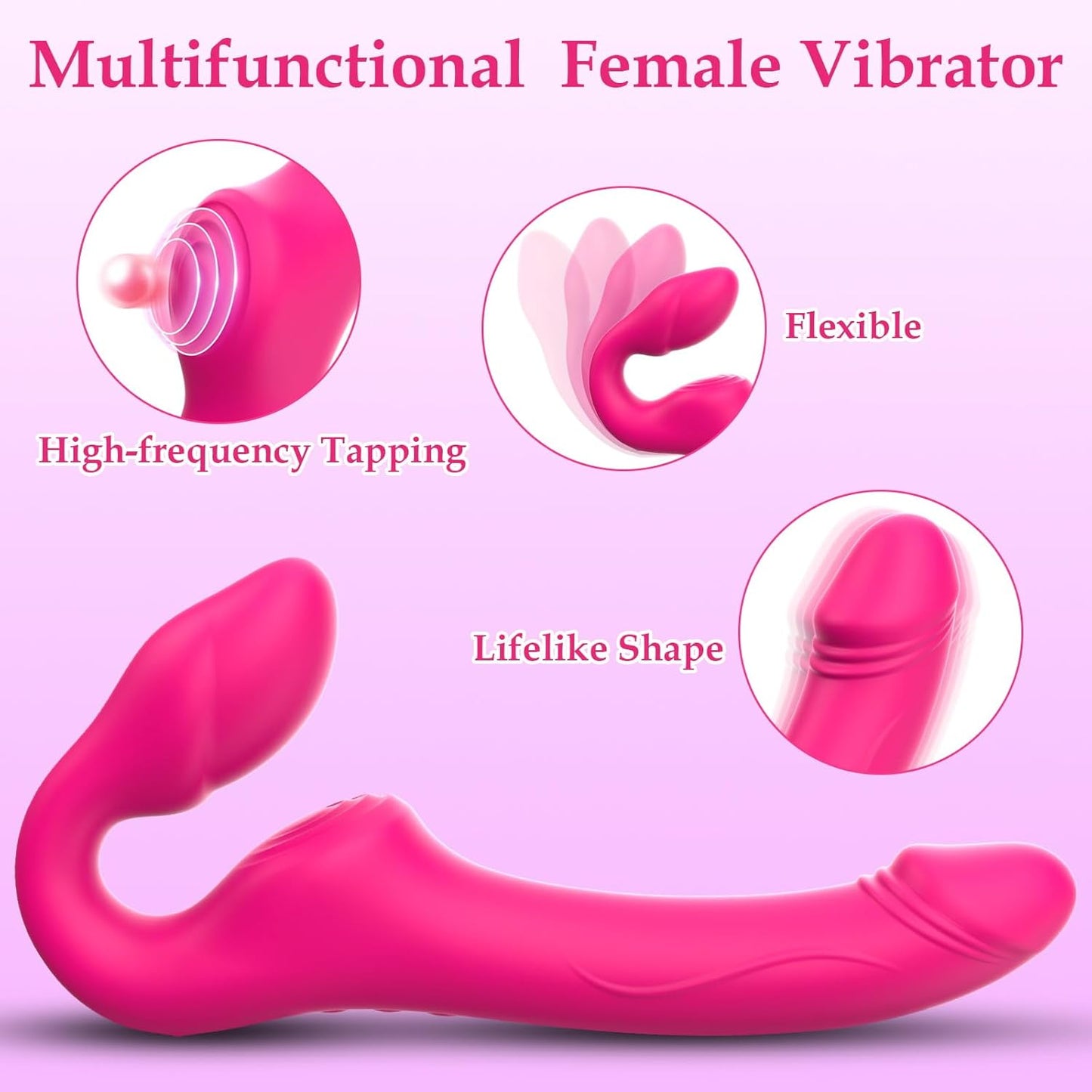 TapTease Triple Motor Strapless Double Dildo - Vixen | Nova Network