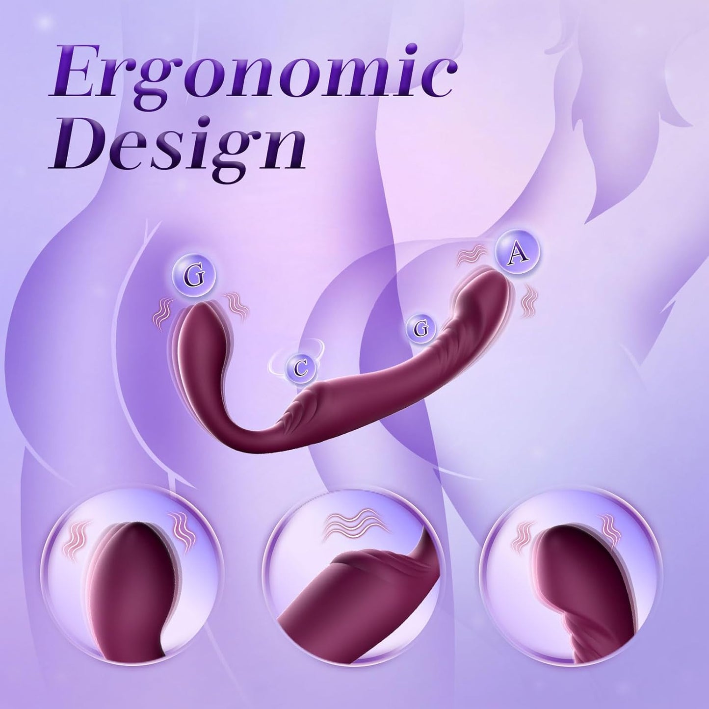 ThrioSync 3 - in - 1 Strapless Dual Ended Vibrator - Vixen | Nova Network