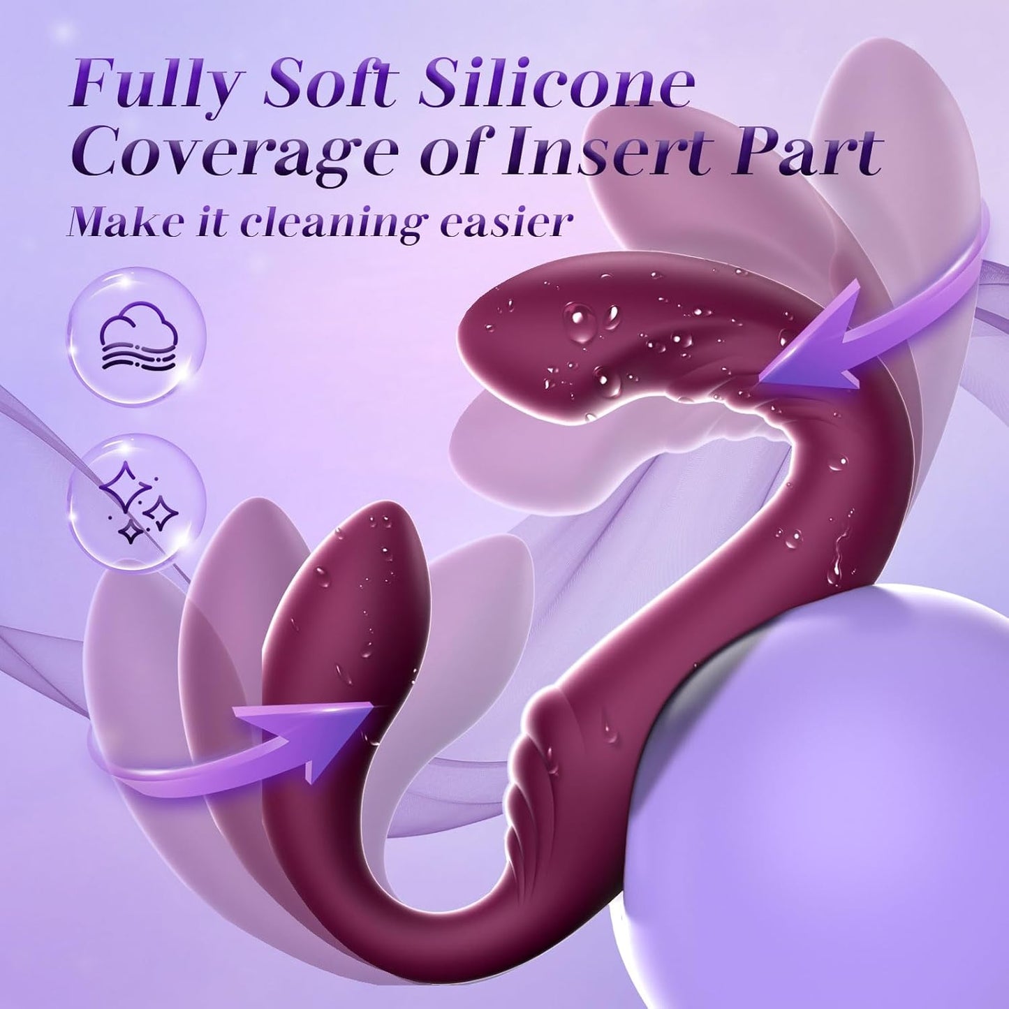 ThrioSync 3 - in - 1 Strapless Dual Ended Vibrator - Vixen | Nova Network