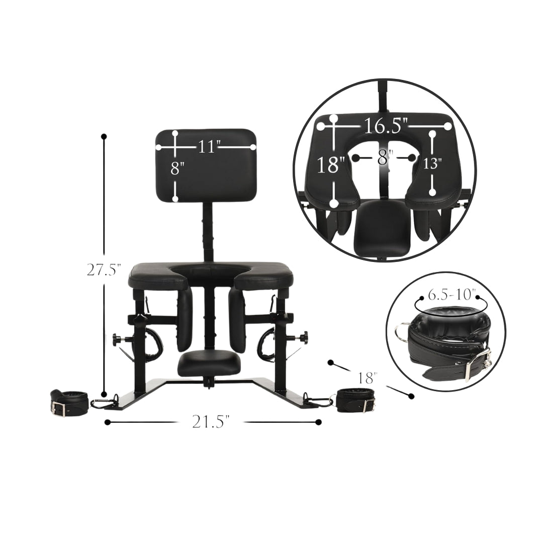 ThroneX BDSM Bondage Chair with Cuffs & 5 Tie Points - Vixen | Nova Network