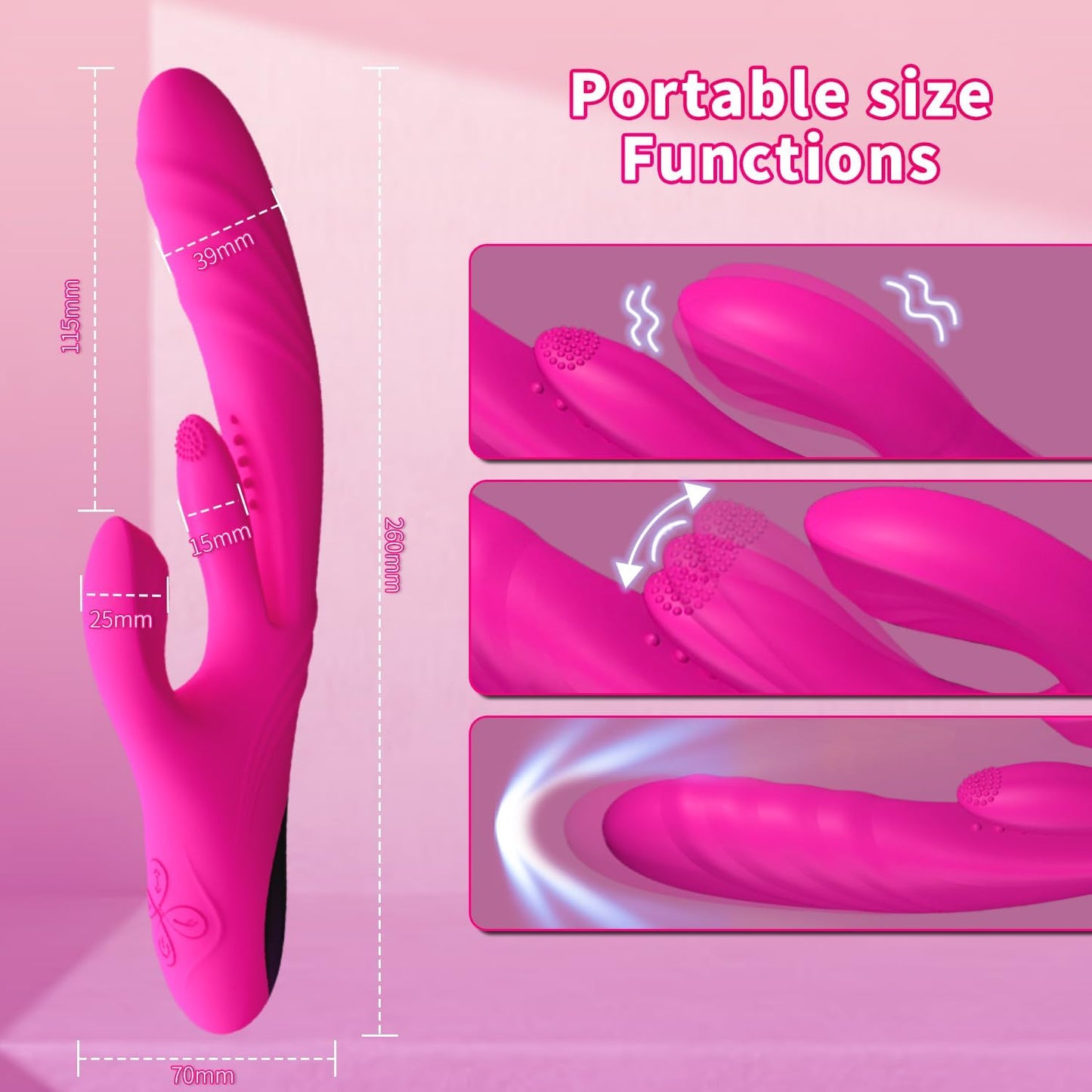 Thrust5X G - Spot Thrusting Rabbit Vibrator - Vixen | Nova Network