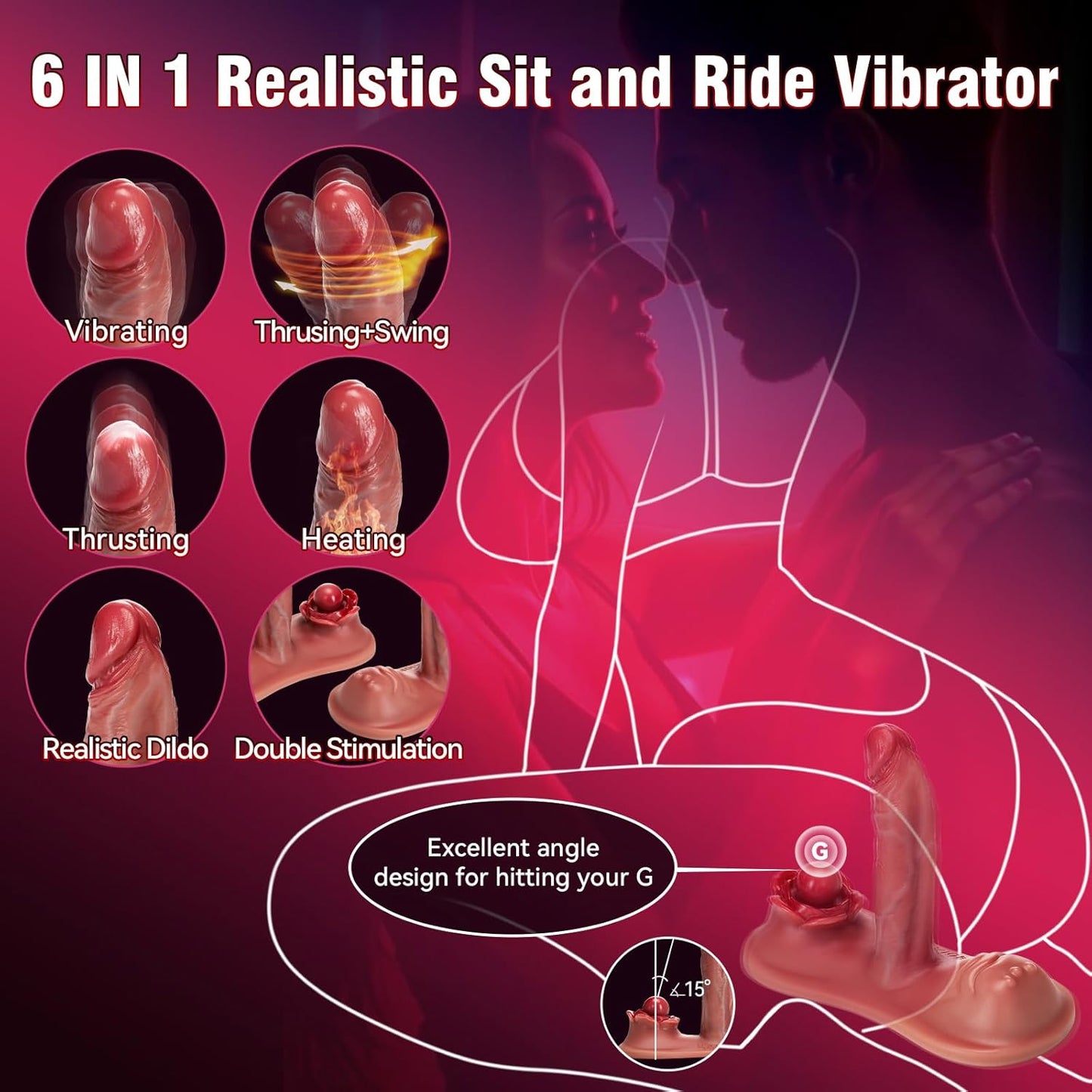 ThrustHeat Ride - On Vibrator with Remote Control - Vixen | Nova Network