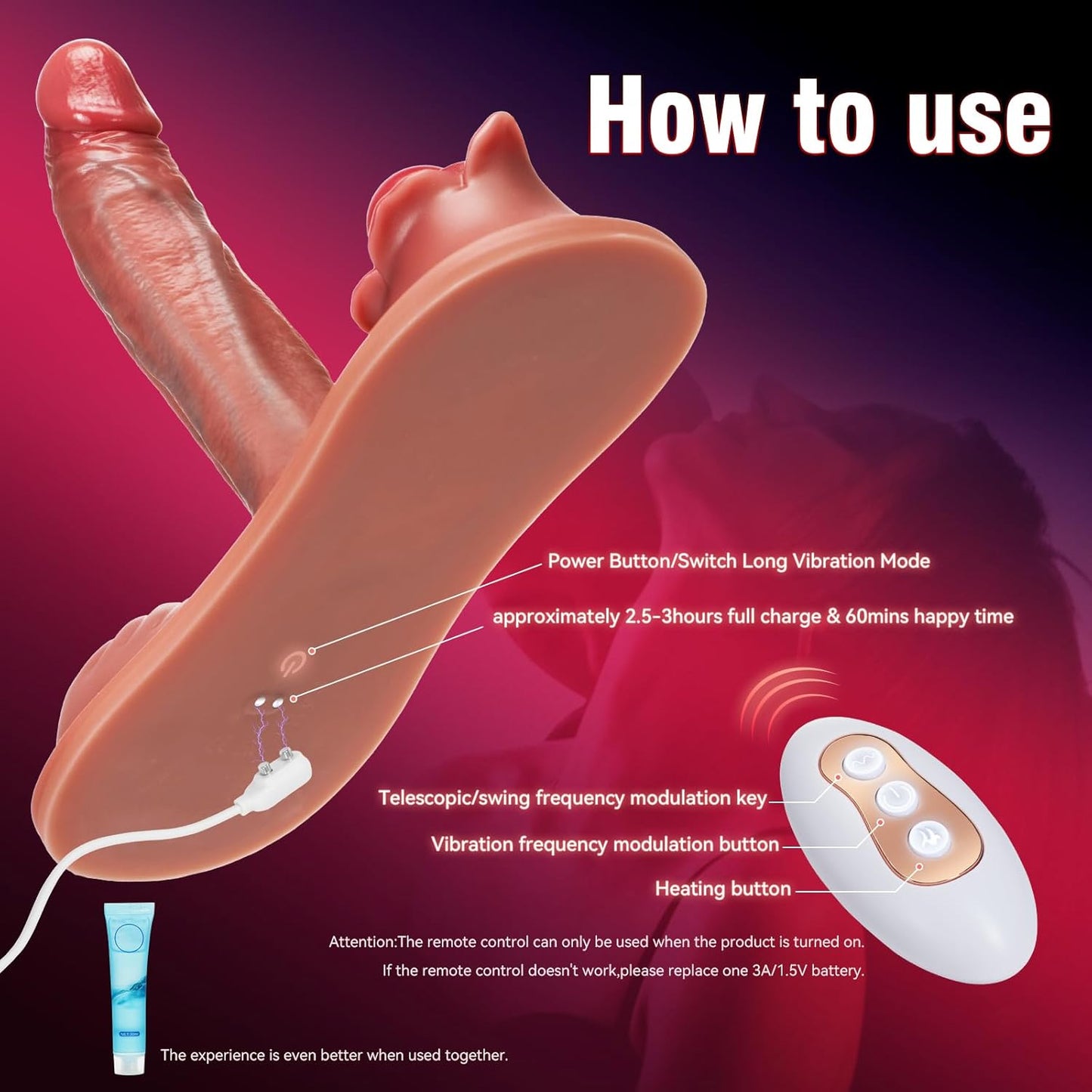 ThrustHeat Ride - On Vibrator with Remote Control - Vixen | Nova Network