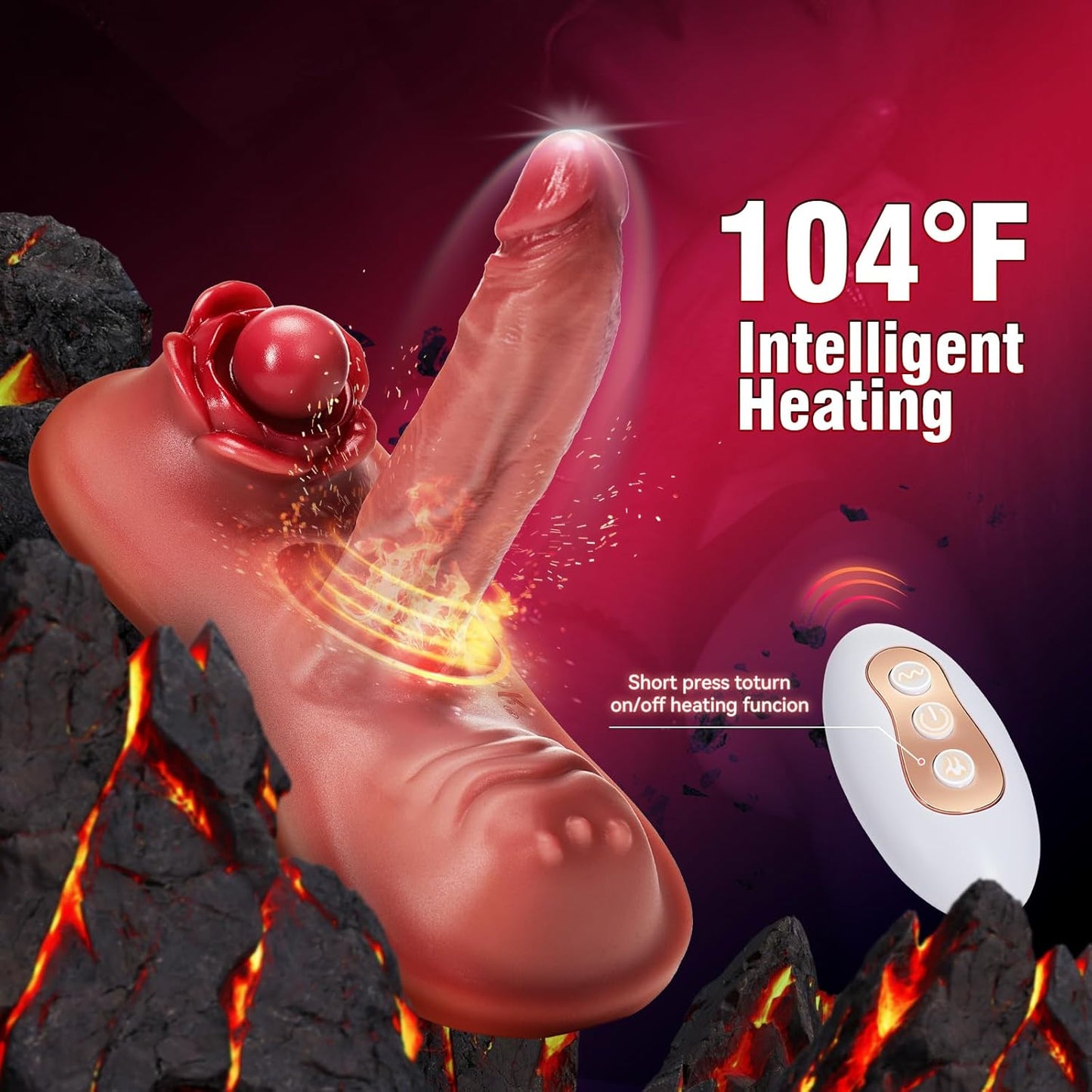 ThrustHeat Ride - On Vibrator with Remote Control - Vixen | Nova Network