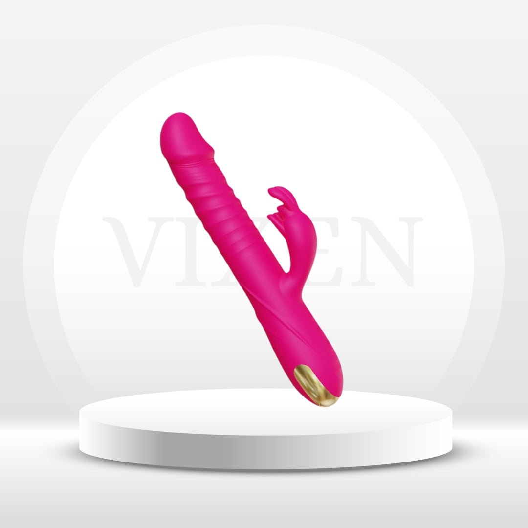Triple-Motor Rabbit Vibrator – Thrust, G-Spot, Clit – Vixen