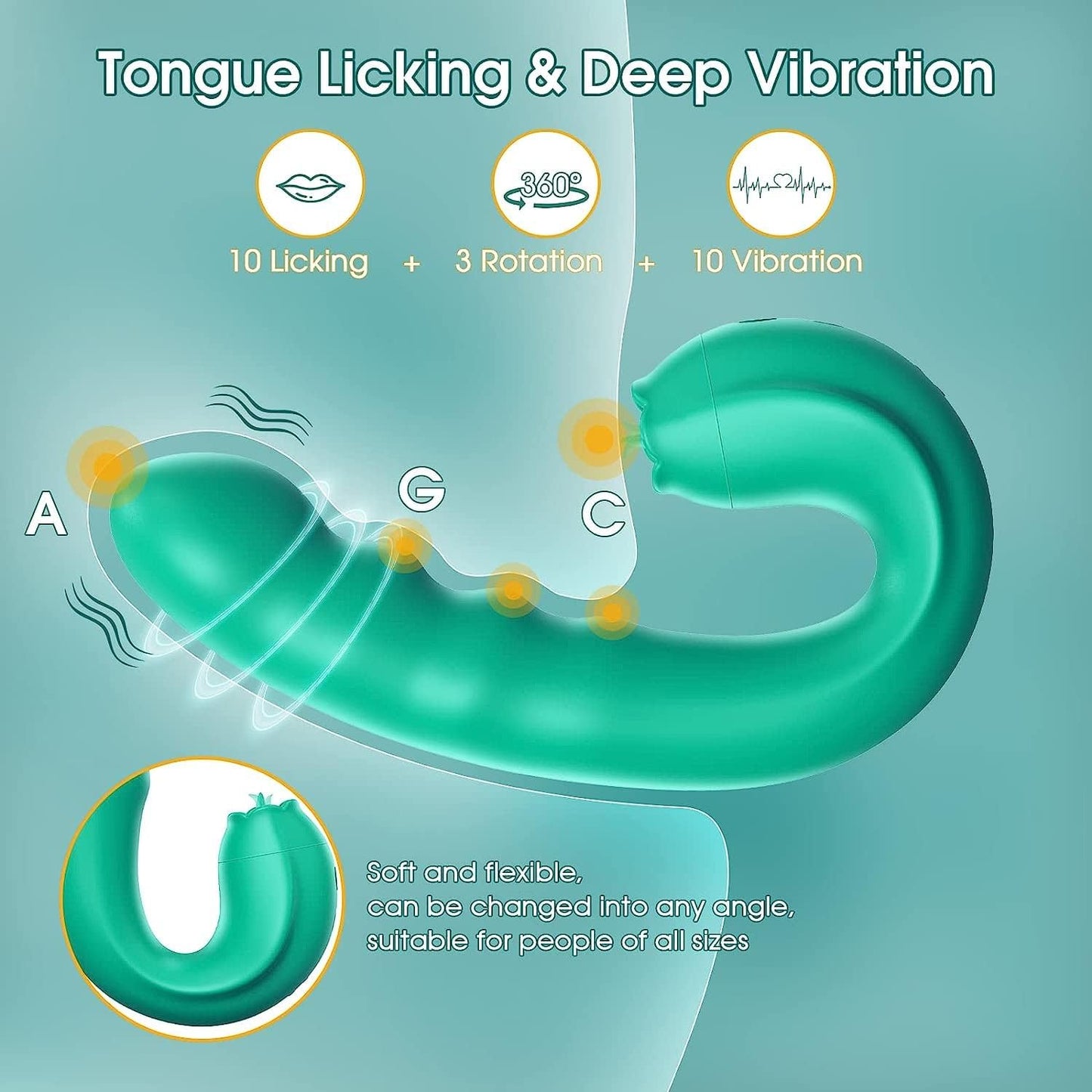 ThrustLick 3 - in - 1 Rotating G - Spot & Clit Vibrator - Vixen | Nova Network