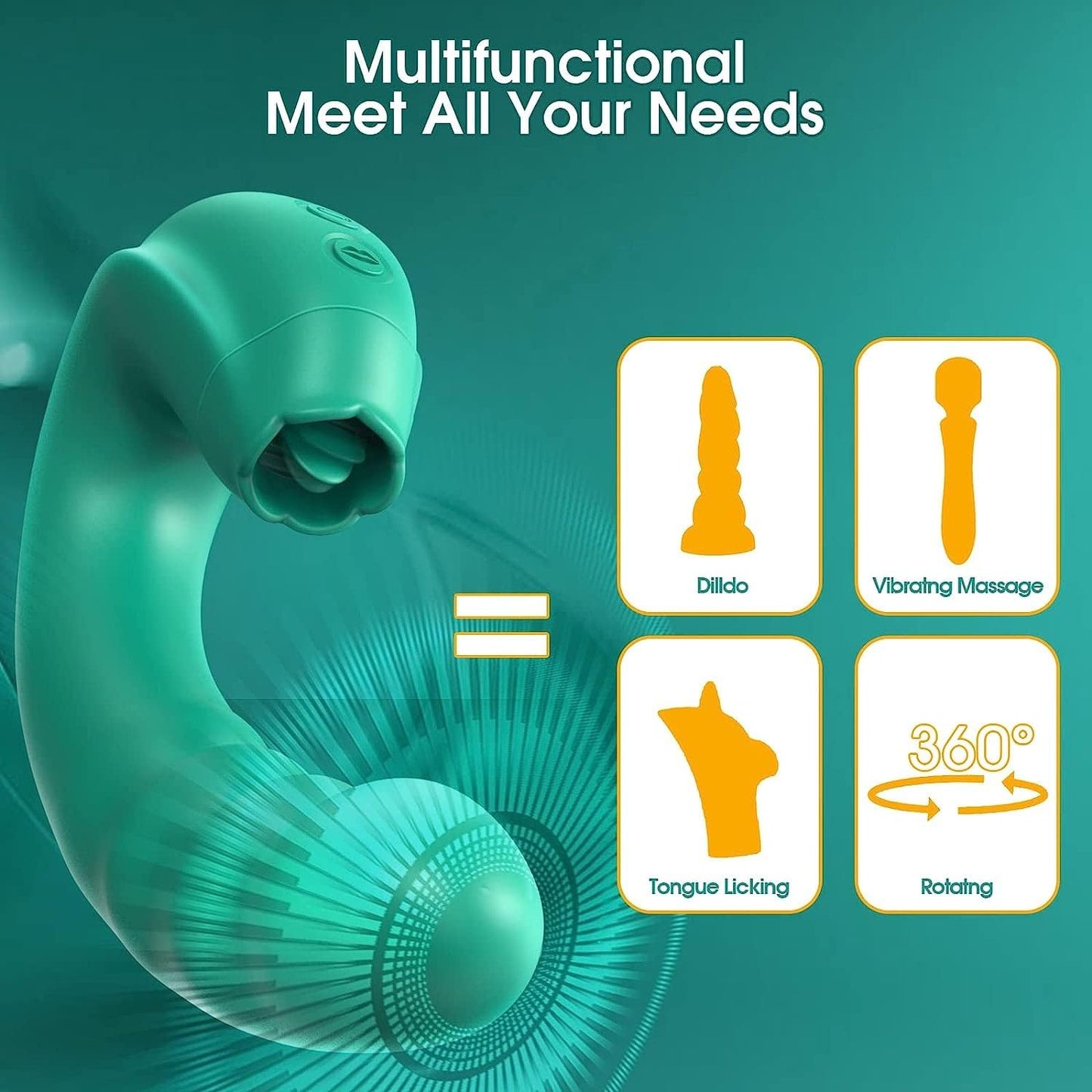 ThrustLick 3 - in - 1 Rotating G - Spot & Clit Vibrator - Vixen | Nova Network