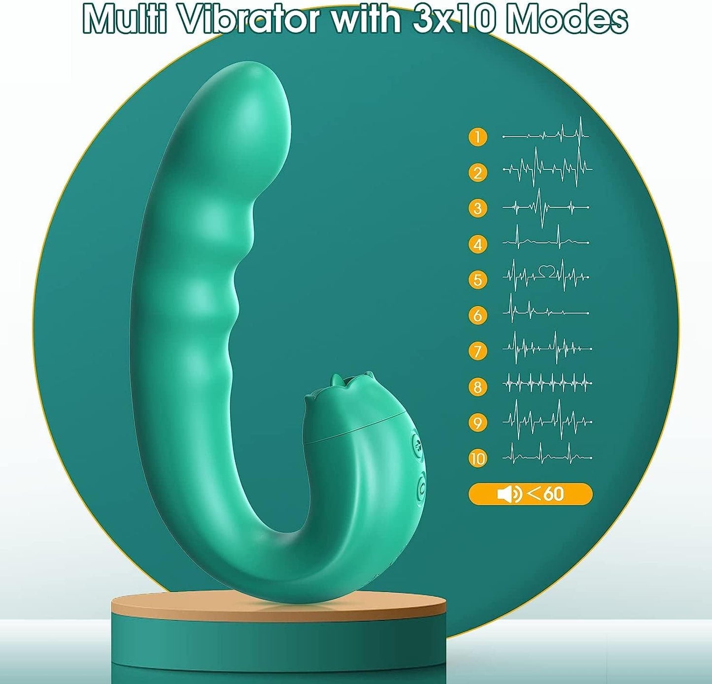 ThrustLick 3 - in - 1 Rotating G - Spot & Clit Vibrator - Vixen | Nova Network