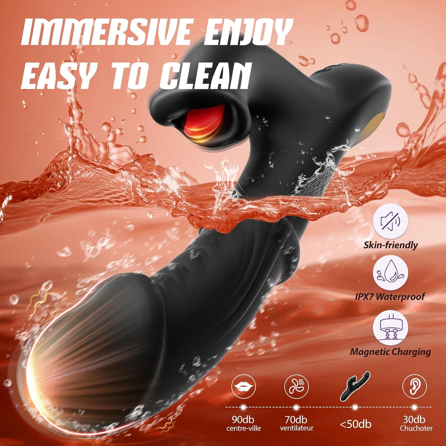 ThrustLick 4 - in - 1 G - Spot Licking Vibrator - Vixen | Nova Network