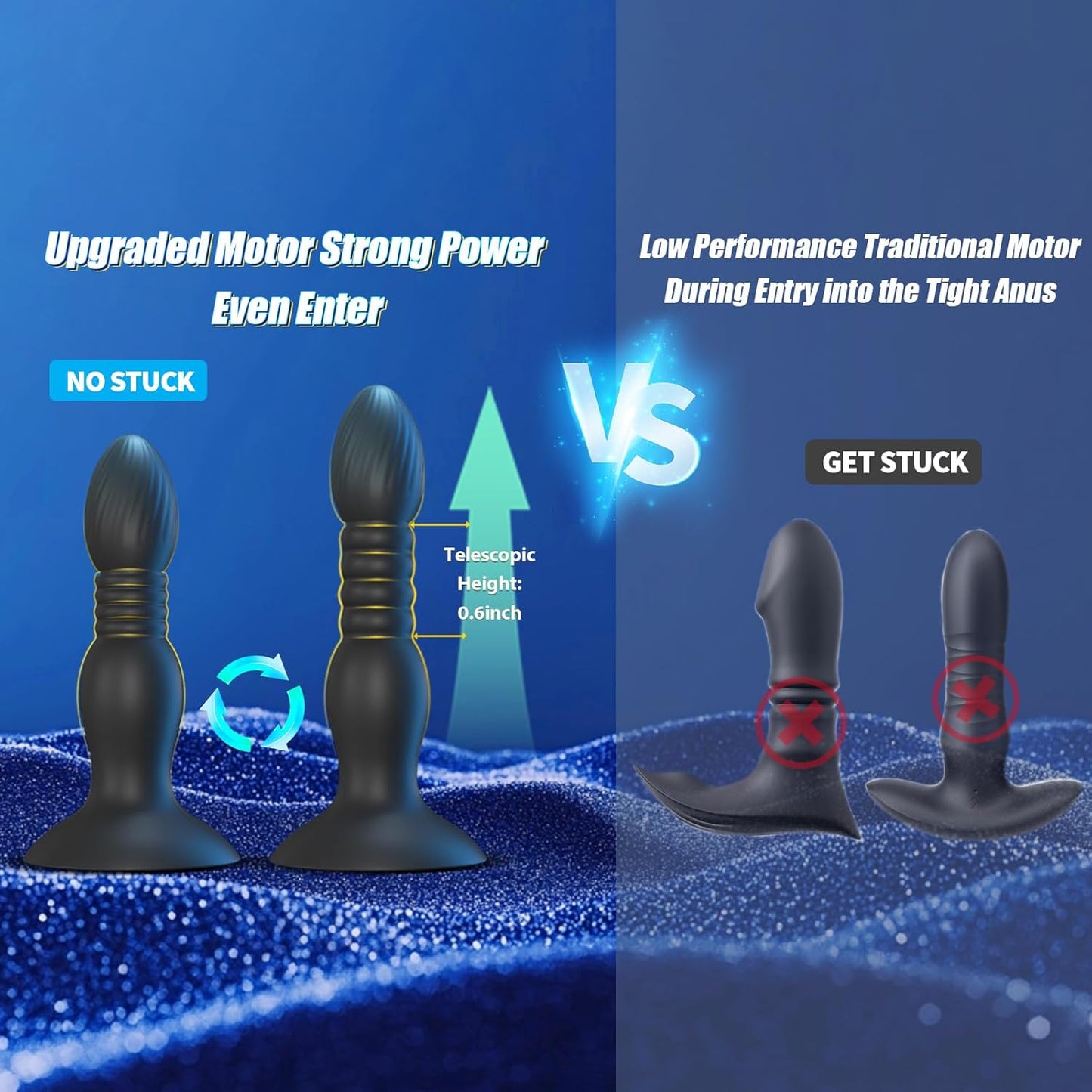 ThrustPlug Prostate & G - Spot Vibrating Plug - Vixen | Nova Network