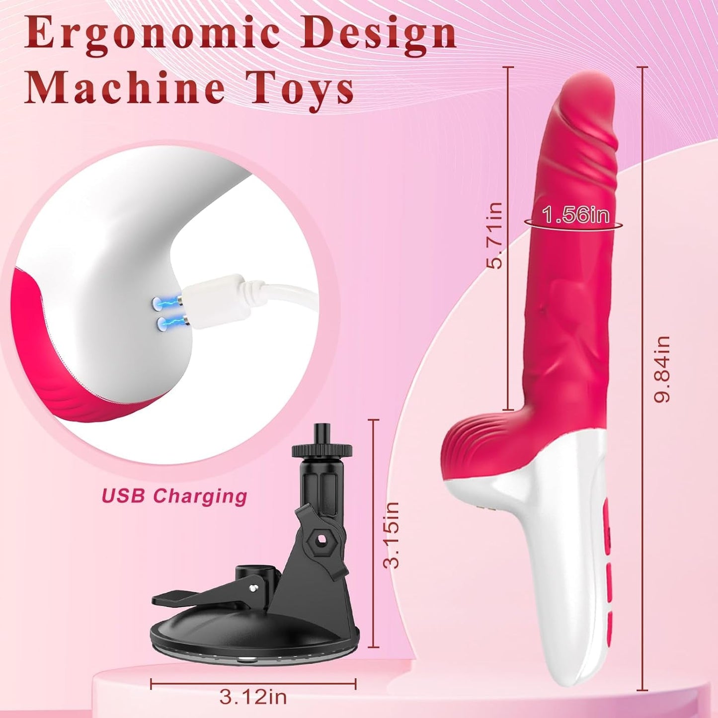 ThrustPulse Thrusting Dildo Sex Machine - Vixen | Nova Network