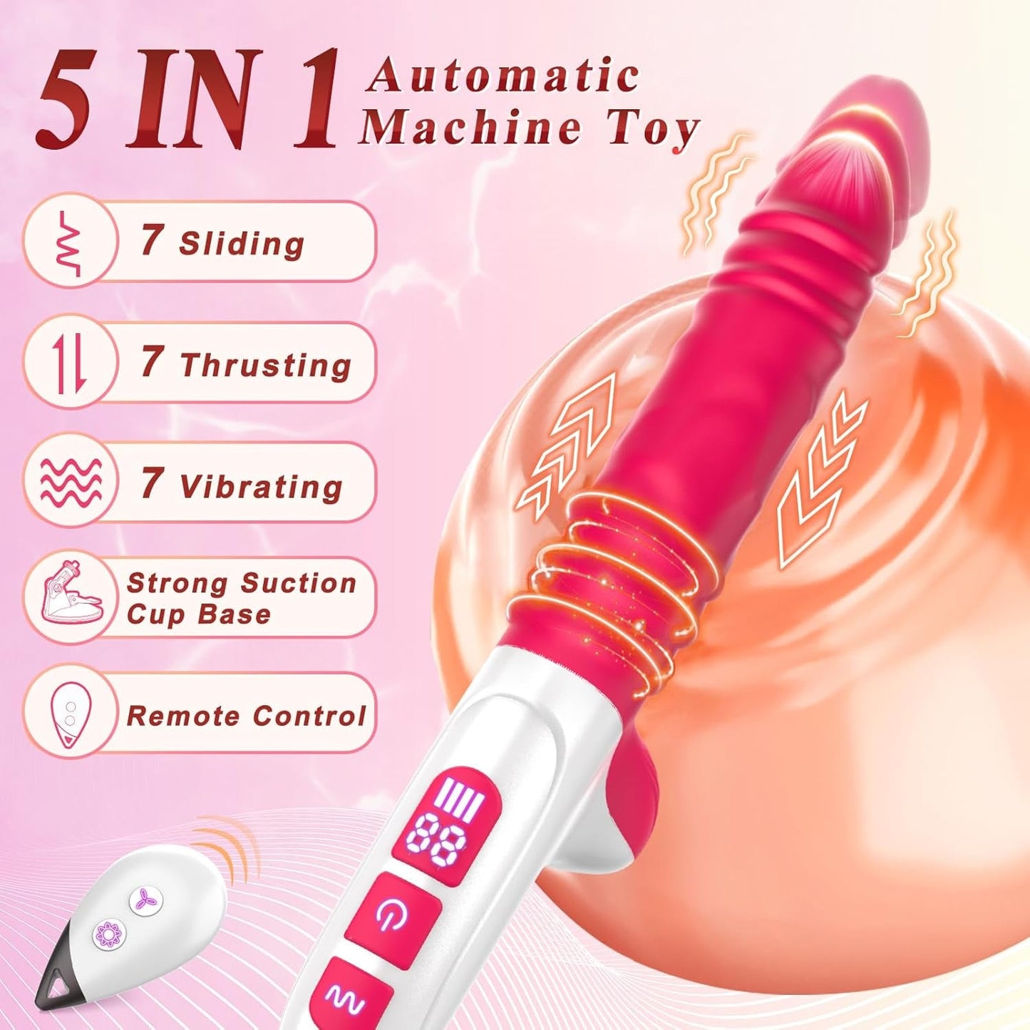 ThrustPulse Thrusting Dildo Sex Machine - Vixen | Nova Network