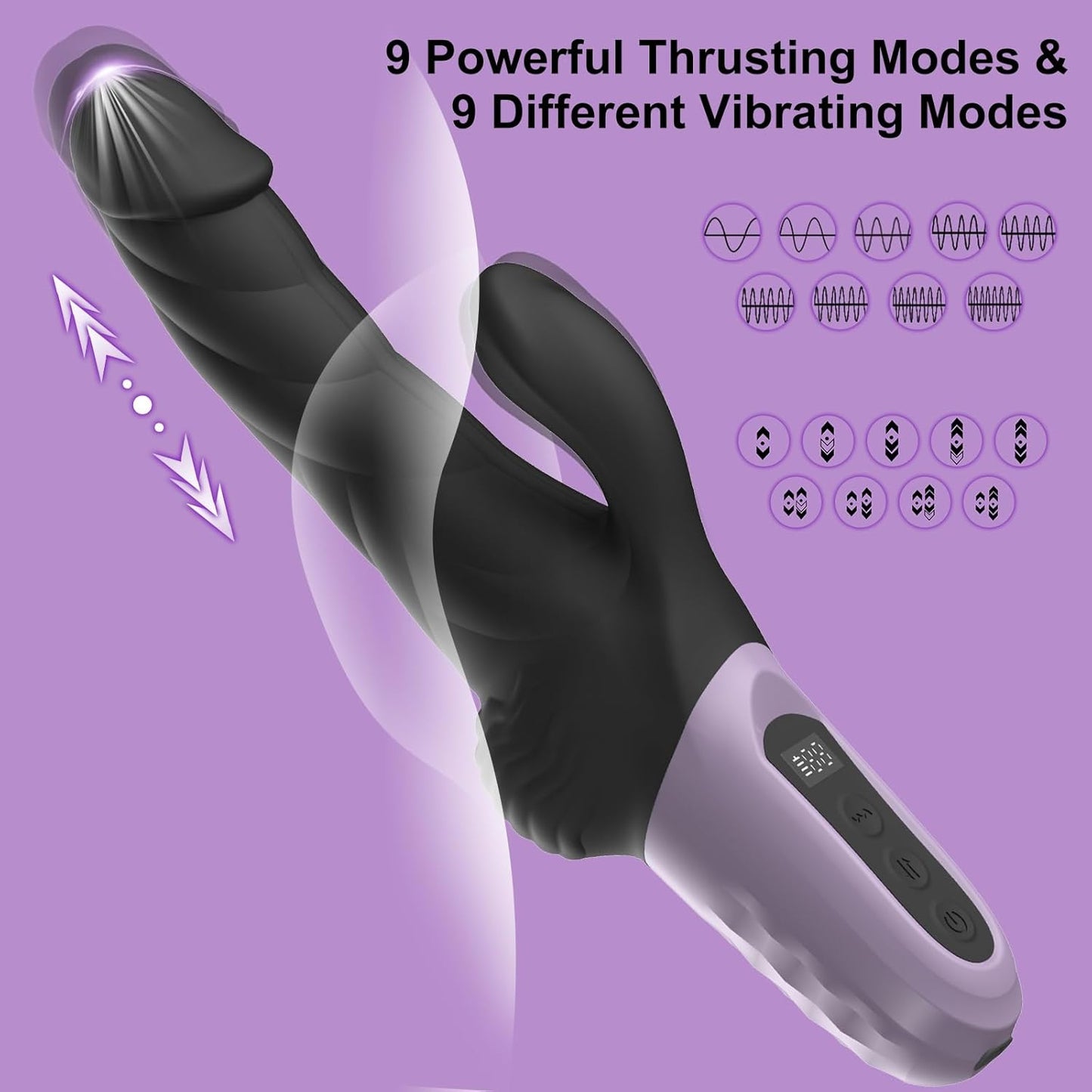 ThrustView Real Feel LED Dildo Vibrator - Vixen | Nova Network