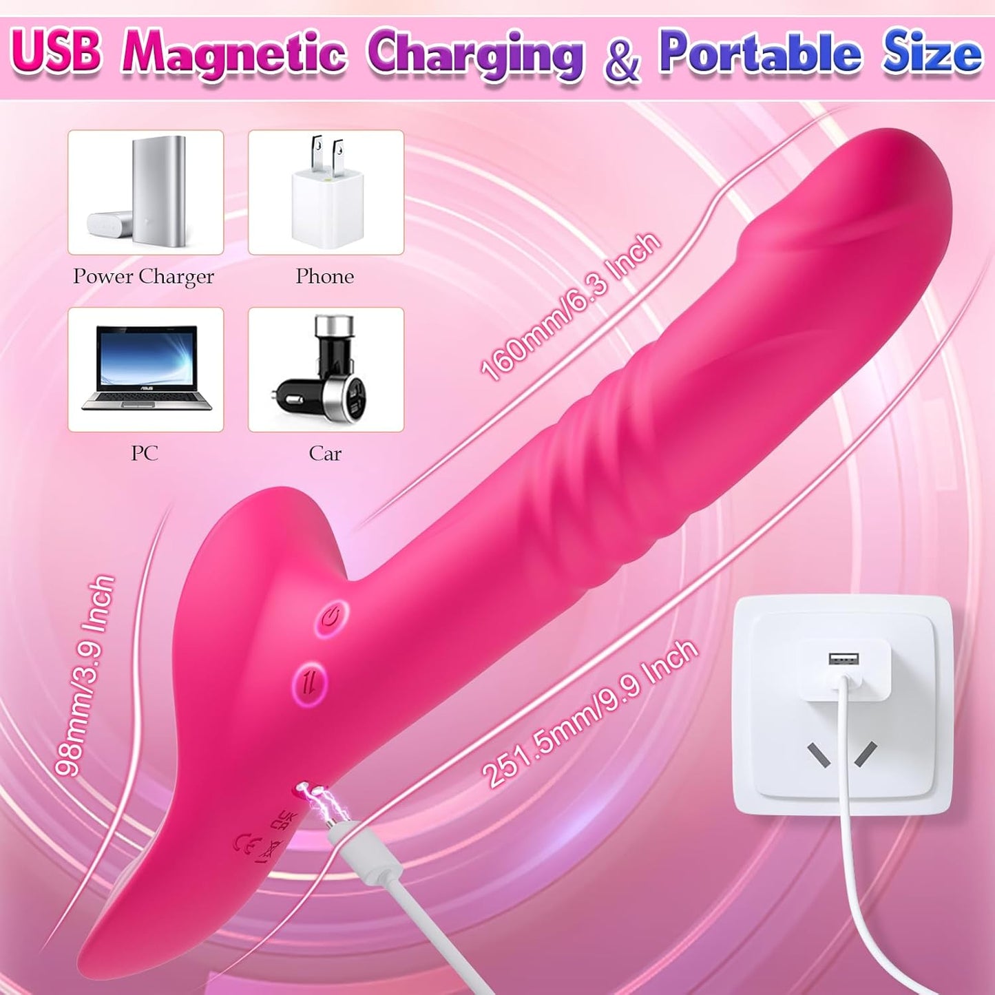 ThrustX Vibrating G - Spot Strap - On Dildo - Vixen | Nova Network