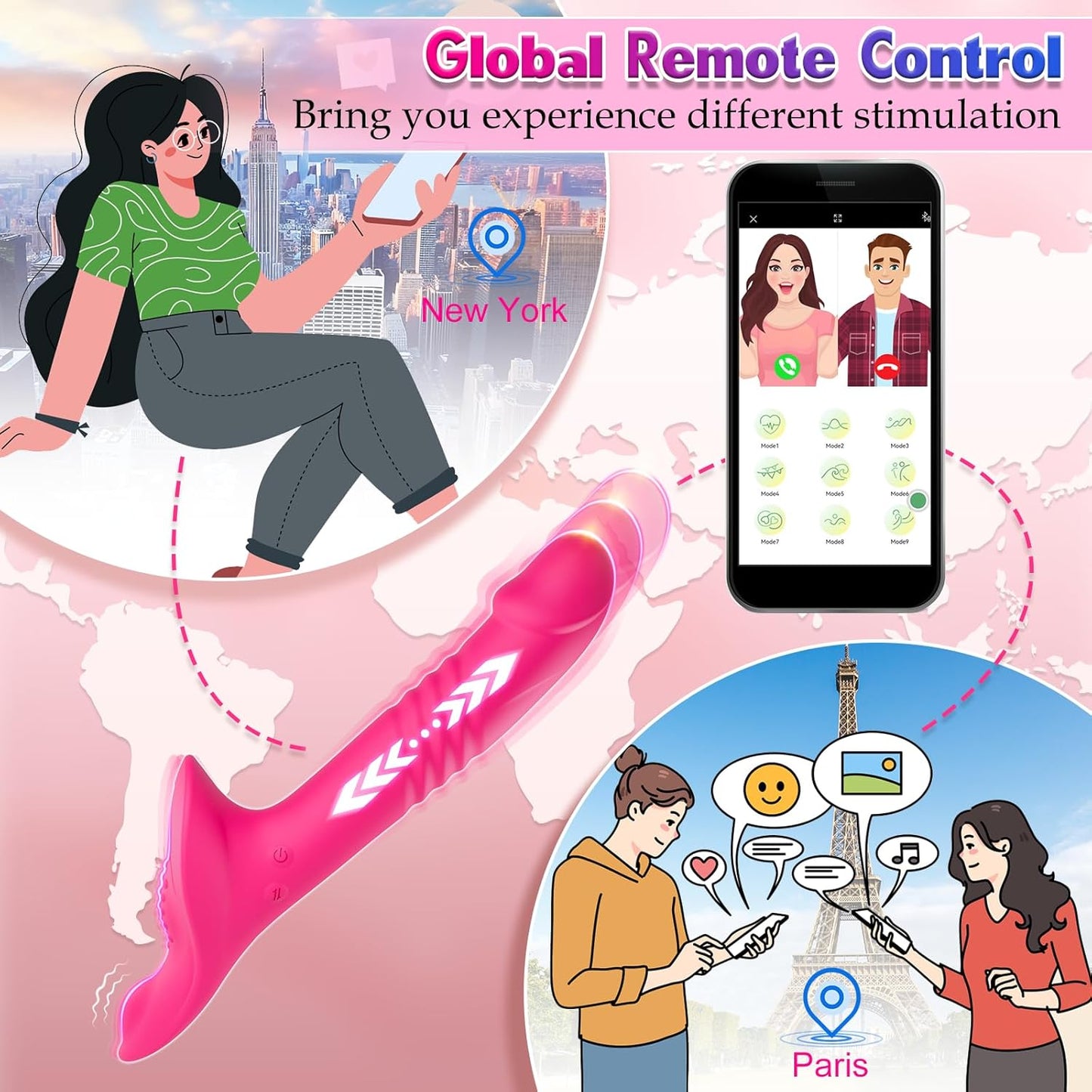 ThrustX Vibrating G - Spot Strap - On Dildo - Vixen | Nova Network