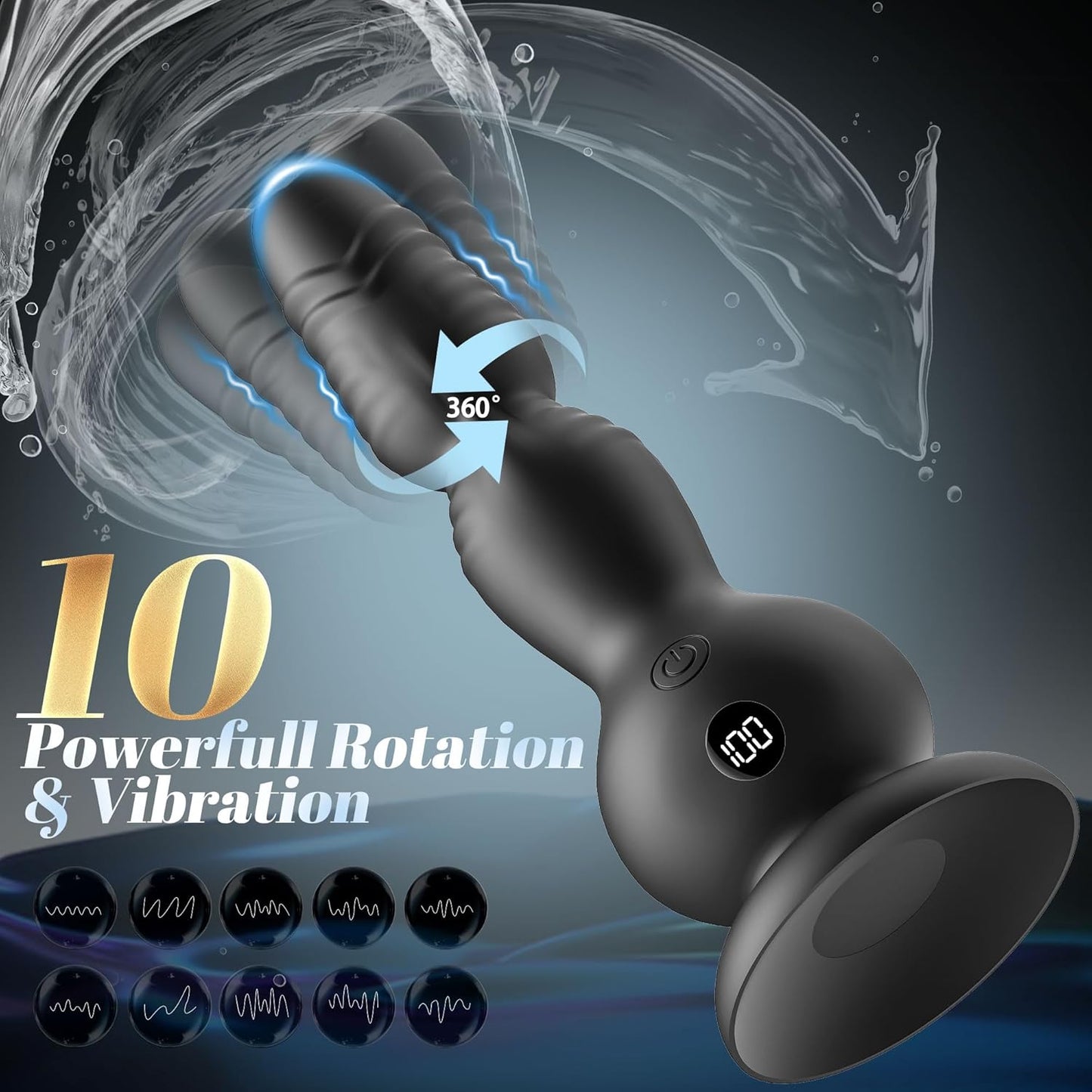 TorqueBeads 6 - in - 1 Rotating Prostate Massager - Vixen | Nova Network