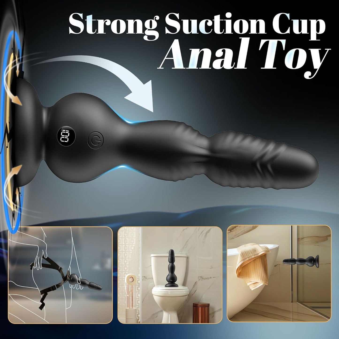 TorqueBeads 6 - in - 1 Rotating Prostate Massager - Vixen | Nova Network