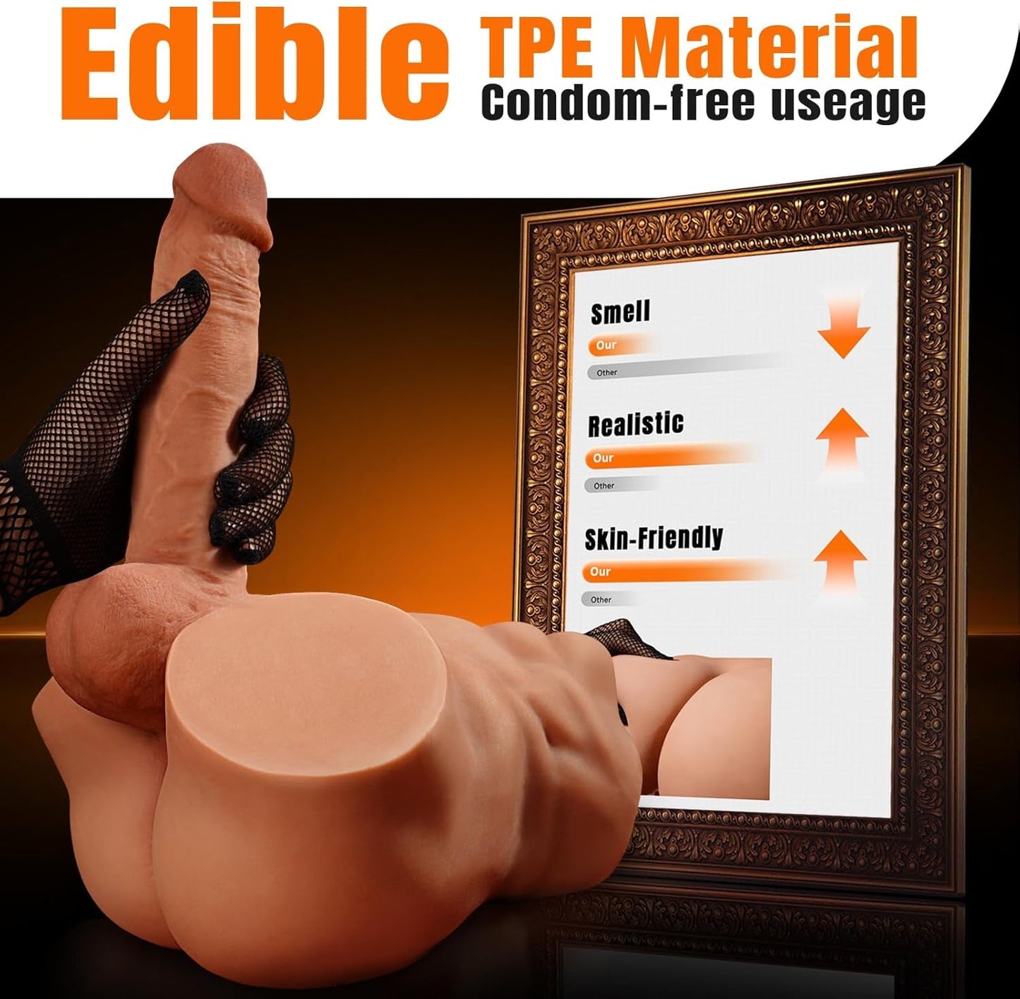 TorqueTorso 6.8lb Male Sex Doll with Huge Dildo - Vixen | Nova Network