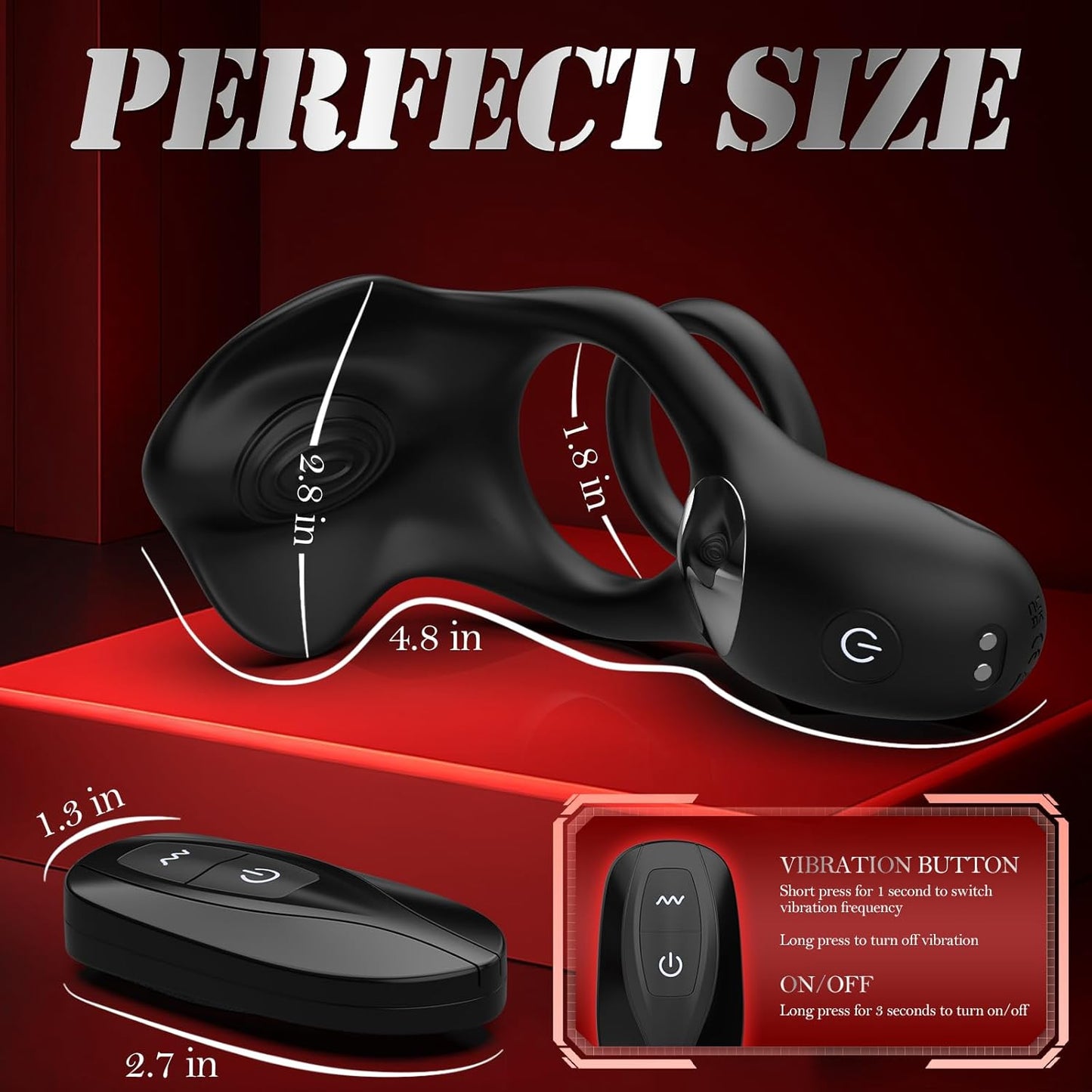TriBliss Remote Vibrating Penis Ring - Vixen | Nova Network
