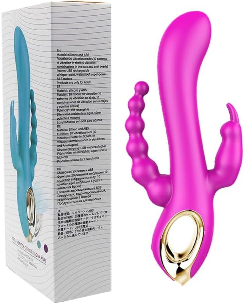 TriBloom 3 - in - 1 Rabbit Vibrator - Vixen | Nova Network