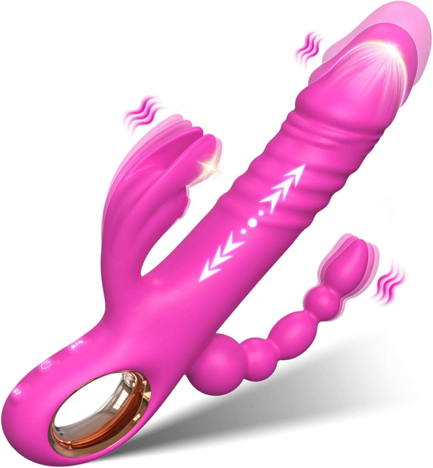 TriBunny 3 - in - 1 Thrusting Rabbit Vibrator - Vixen | Nova Network