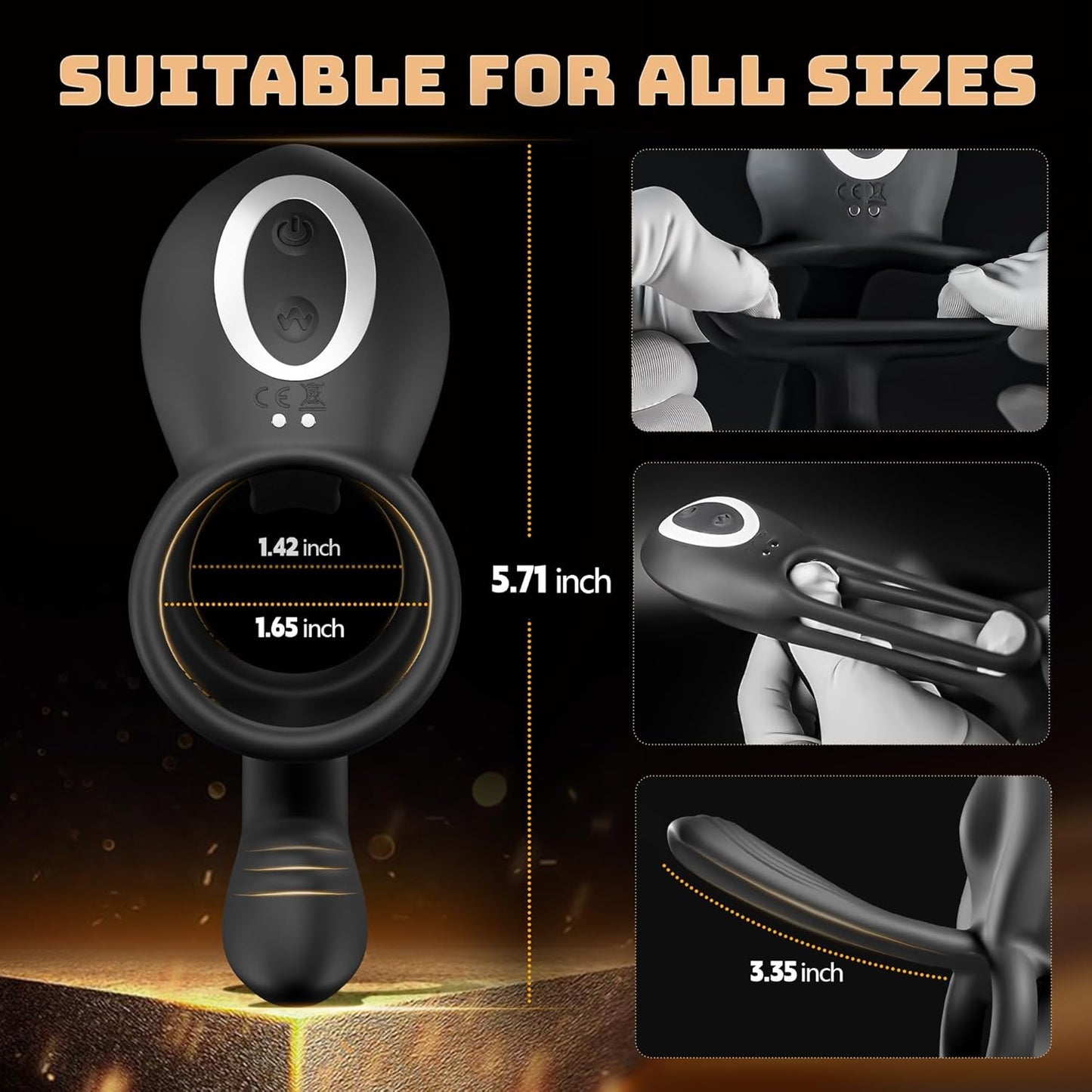 TriMax Triple Motor Vibrating Cock Ring for Couples - Vixen | Nova Network