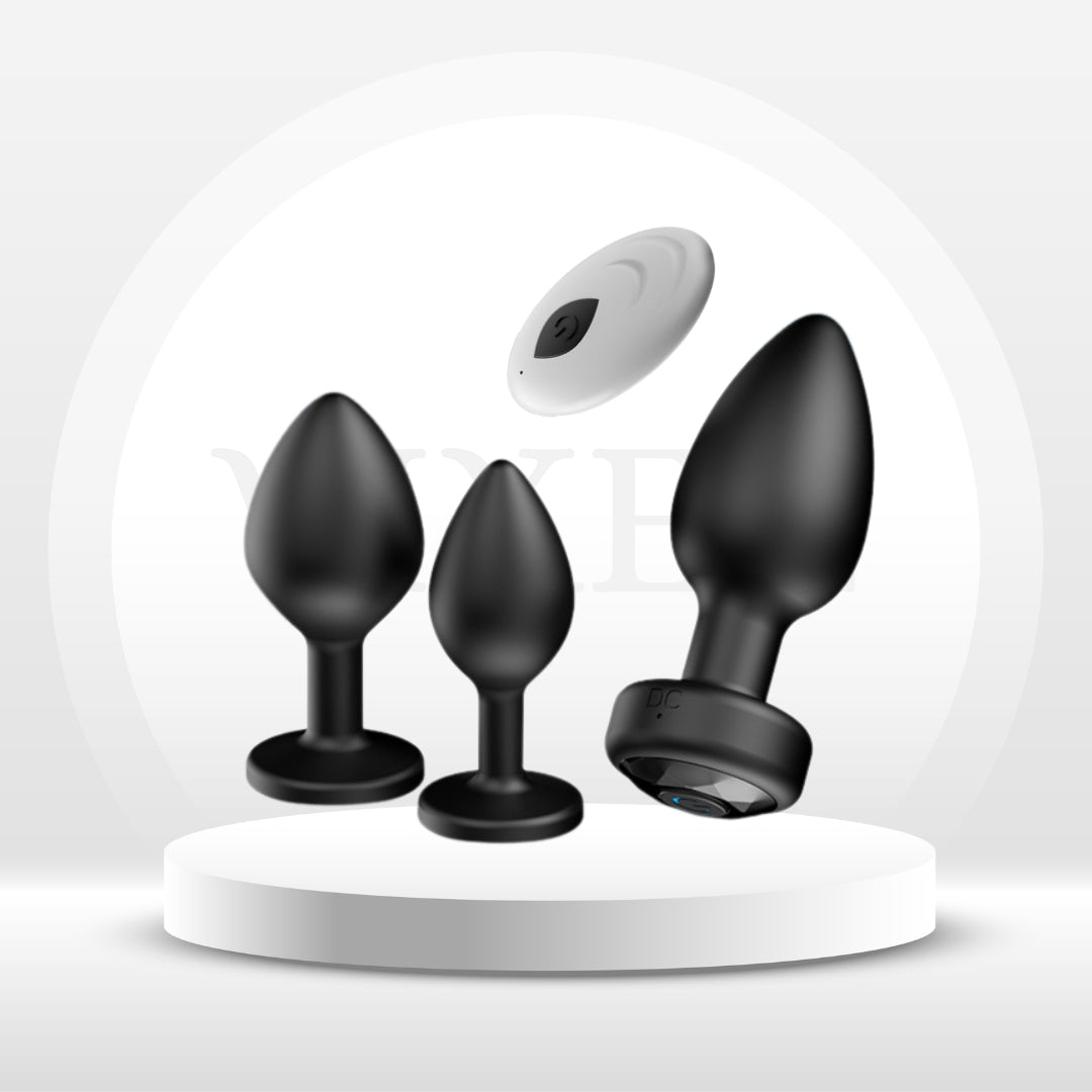 3PCS Anal Training Kit - Remote & Silicone Butt Plugs Vixen | Nova Network 3PCS Anal Training Kit - Remote & Silicone Butt Plugs Vixen | Nova Network