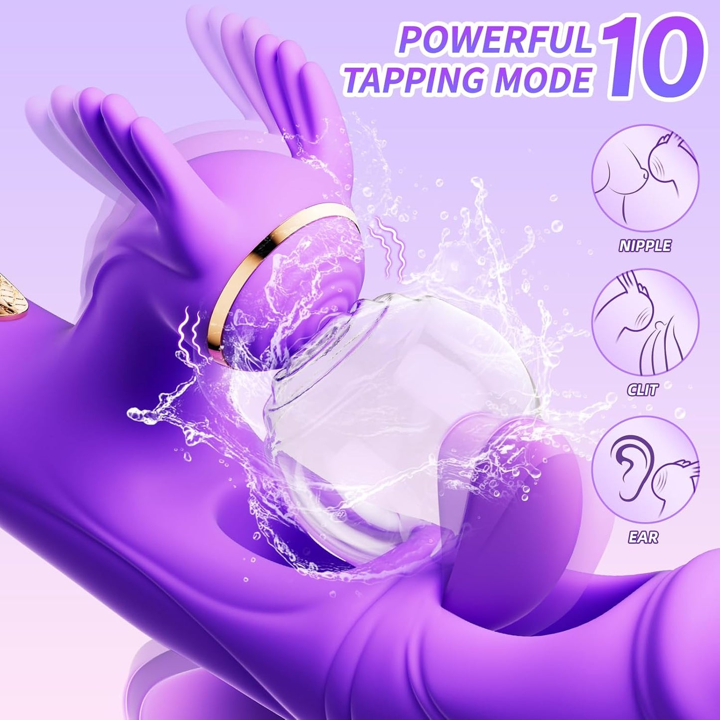 TriPleasure 4 - in - 1 Flapping G - Spot Vibrator - Vixen | Nova Network