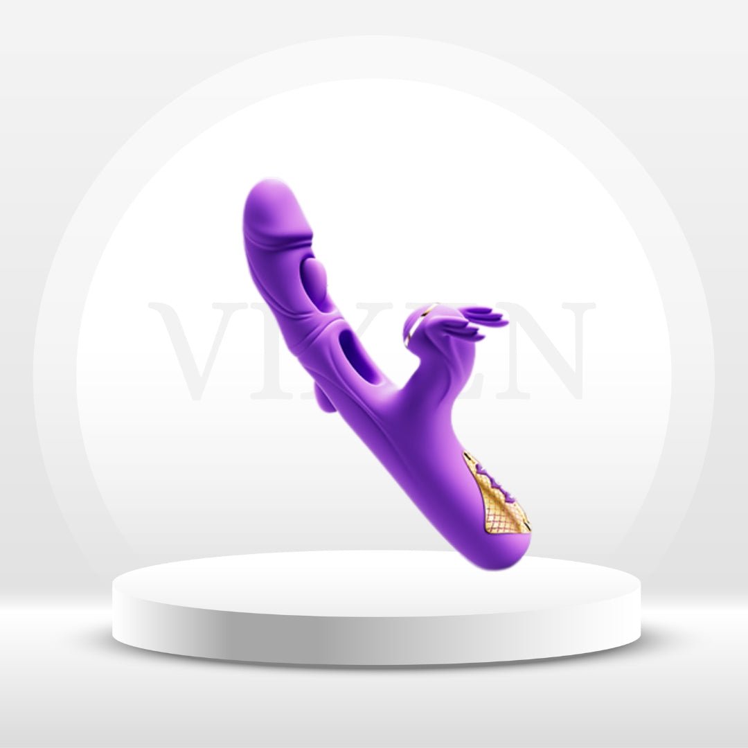 TriPleasure 4-in-1 G-Spot Vibrator 10 Rabbit Modes & Flapping Functions Vixen | Nova Network TriPleasure 4-in-1 G-Spot Vibrator 10 Rabbit Modes & Flapping Functions Vixen | Nova Network