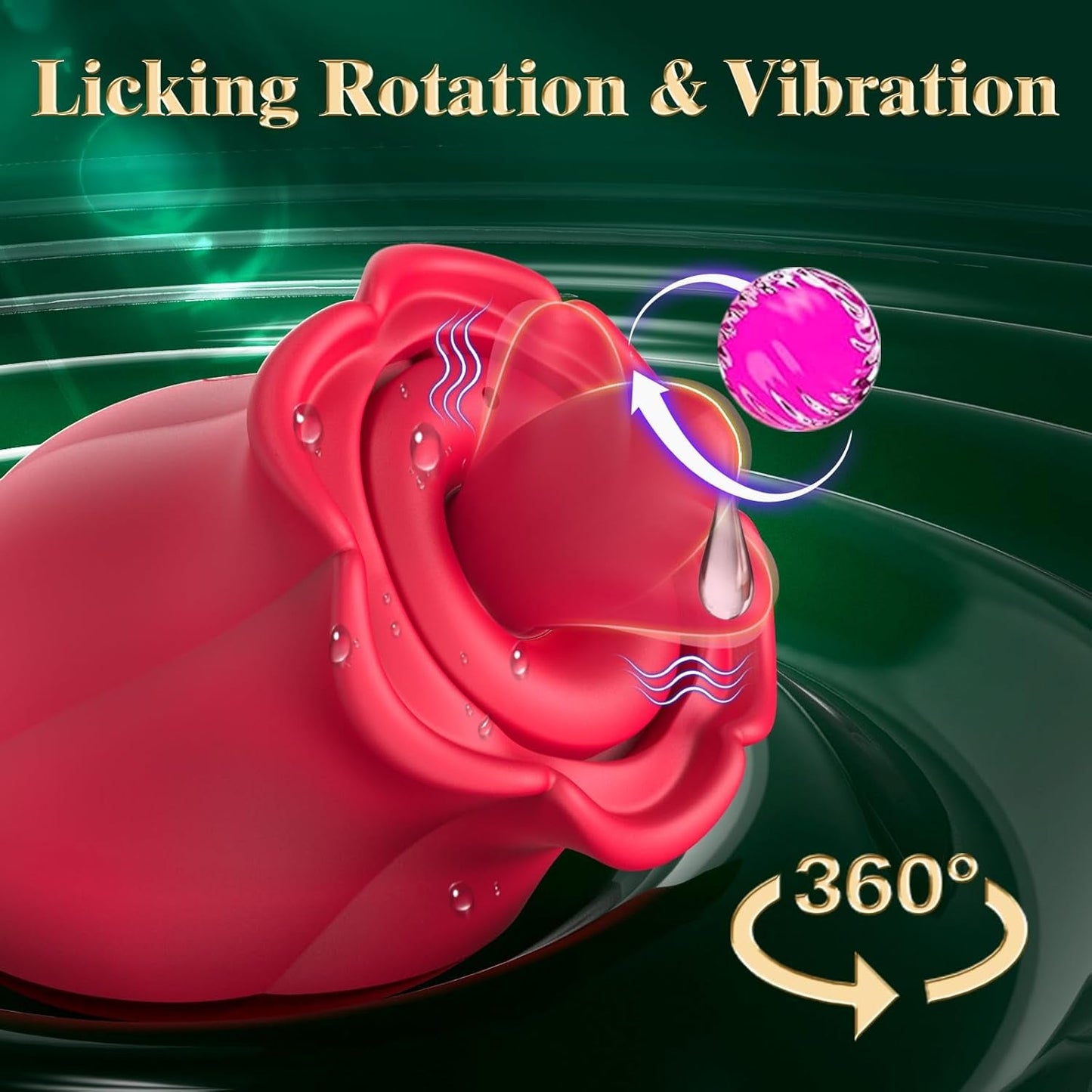 TripletBloom 3 - in - 1 Rose Sucking Vibrator - Vixen | Nova Network