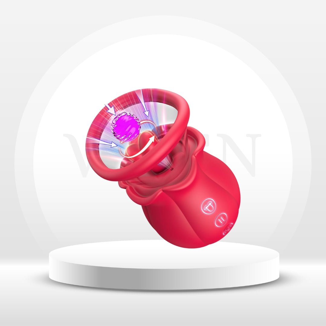 TripletBloom 3 - in - 1 Rose Sucking Vibrator - Vixen | Nova Network