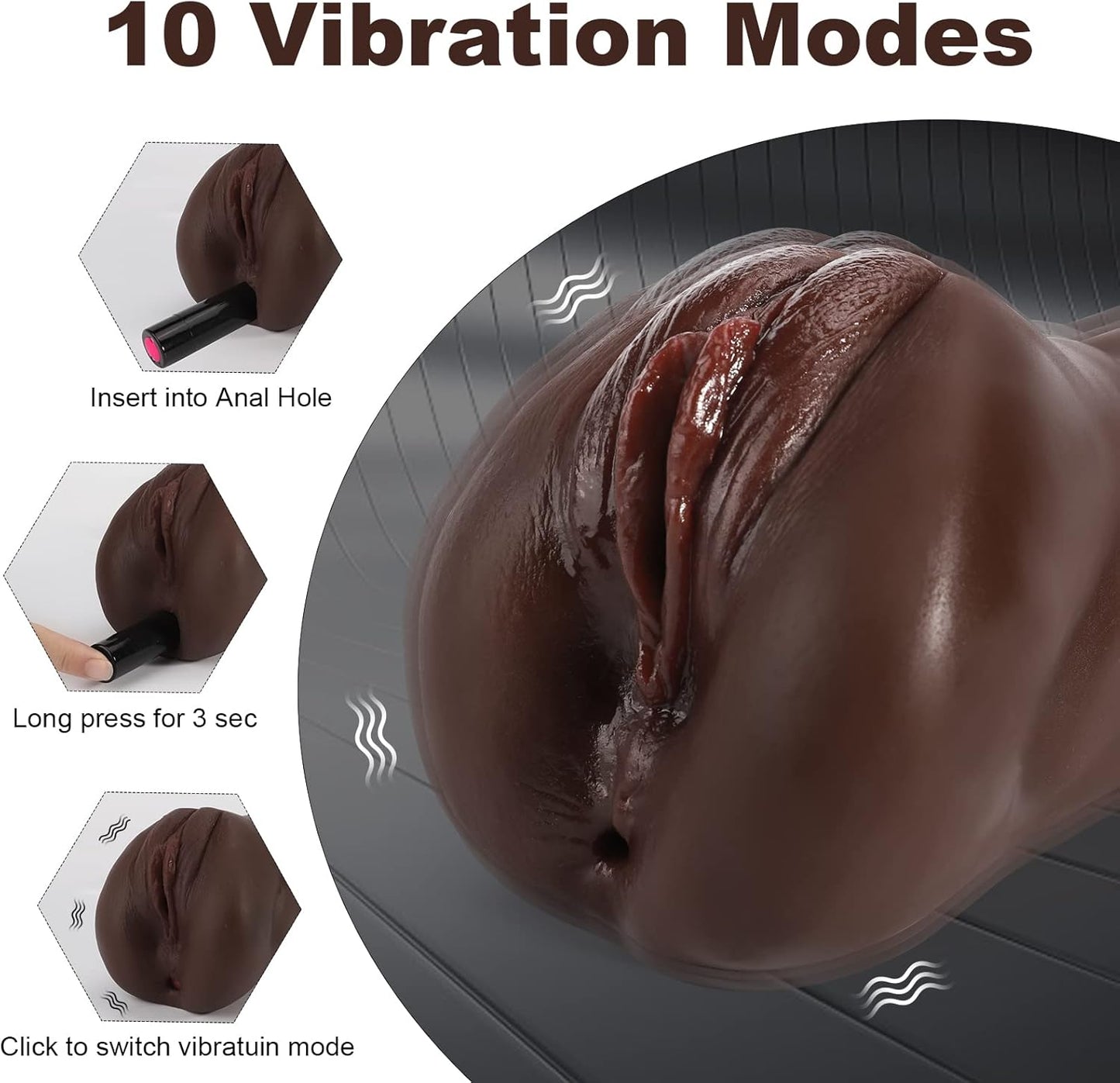 TripleTease Vibrating Bullet Pocket Pussy Stroker - Vixen | Nova Network