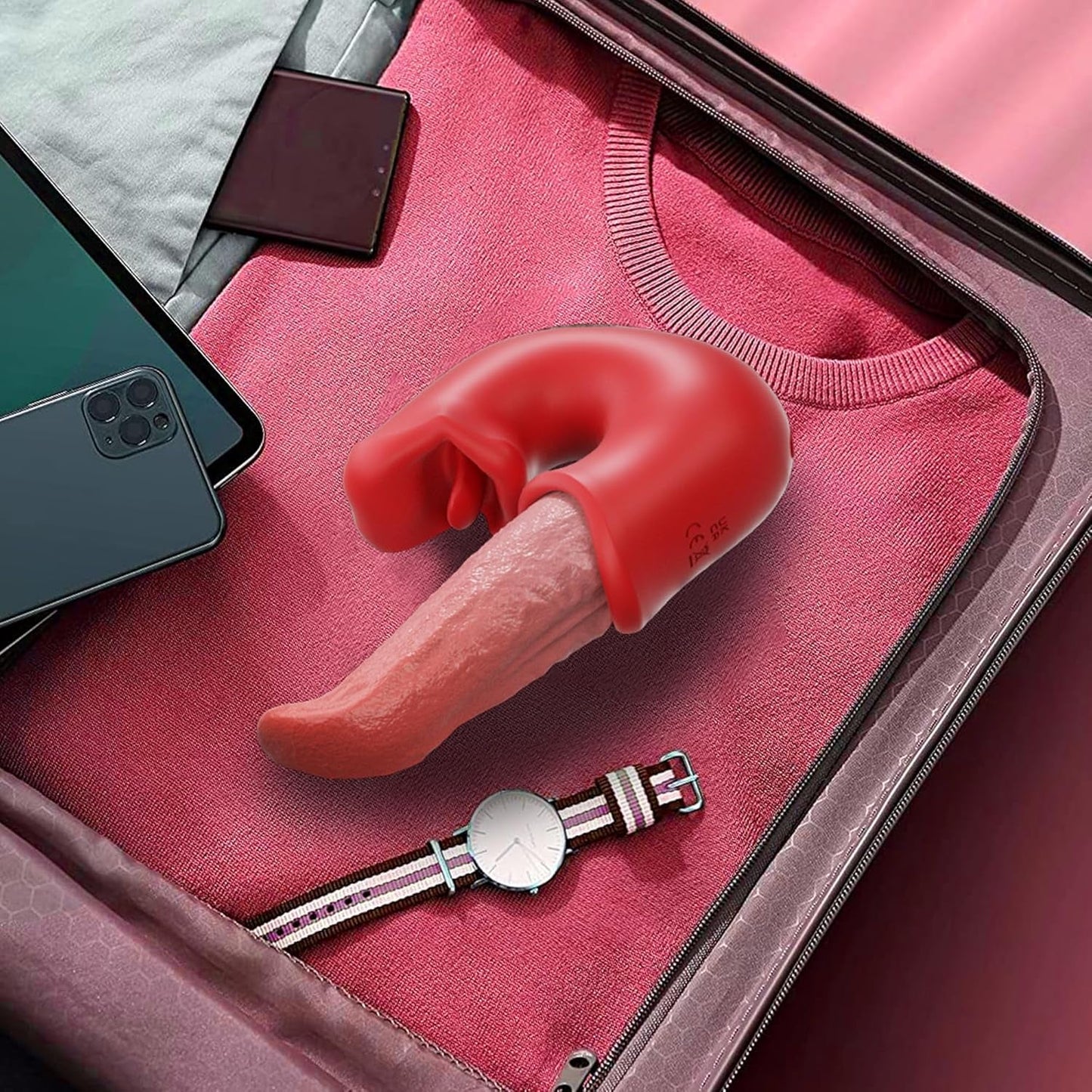TripleTeaseV 3 - in - 1 Rose Tongue Vibrator - Vixen | Nova Network