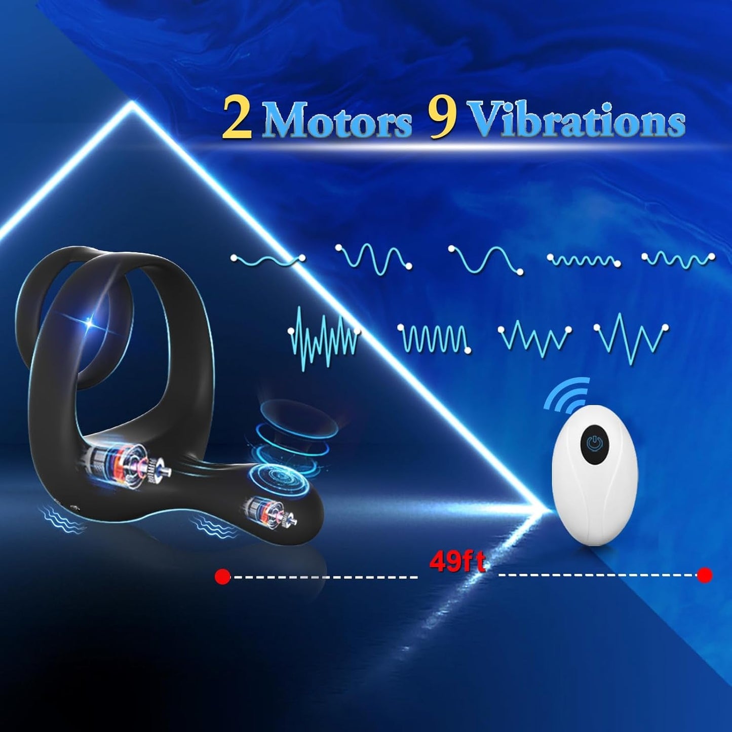 TriPulse Remote Control Penis Ring - Vixen | Nova Network