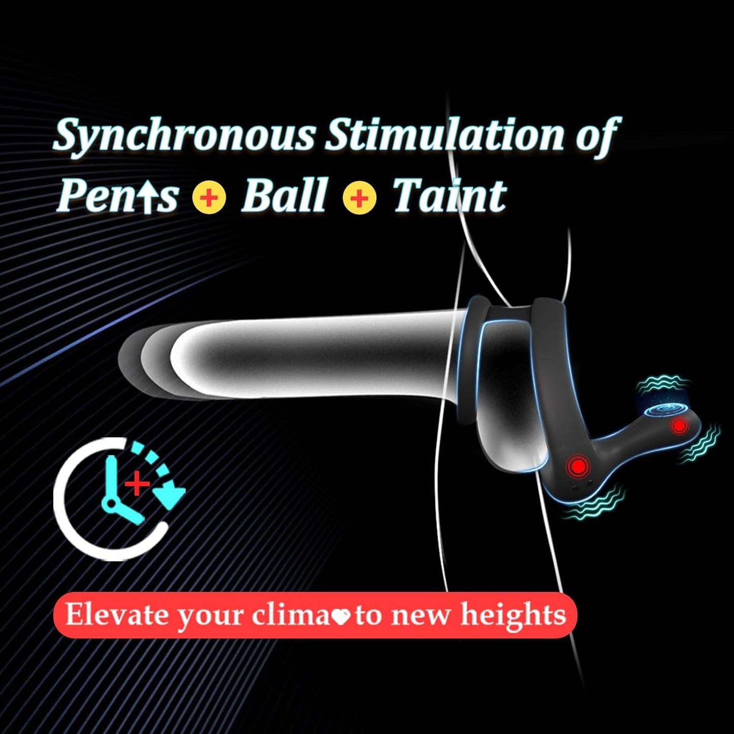 TriPulse Remote Control Penis Ring - Vixen | Nova Network